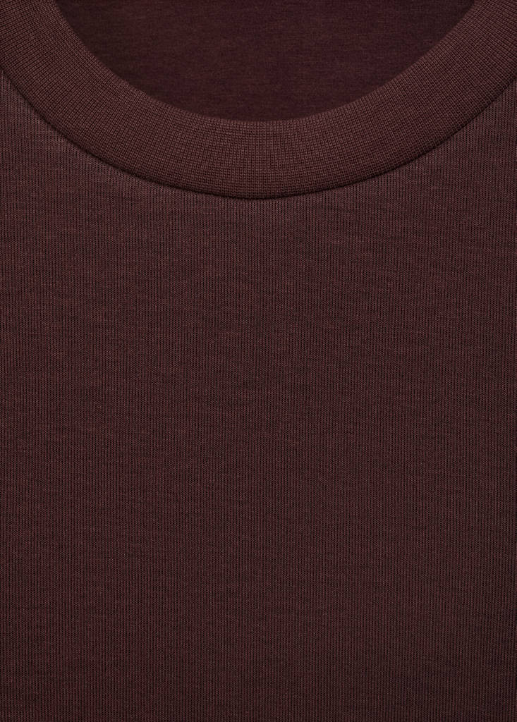 Regular-fit cotton sweatshirt — Wine