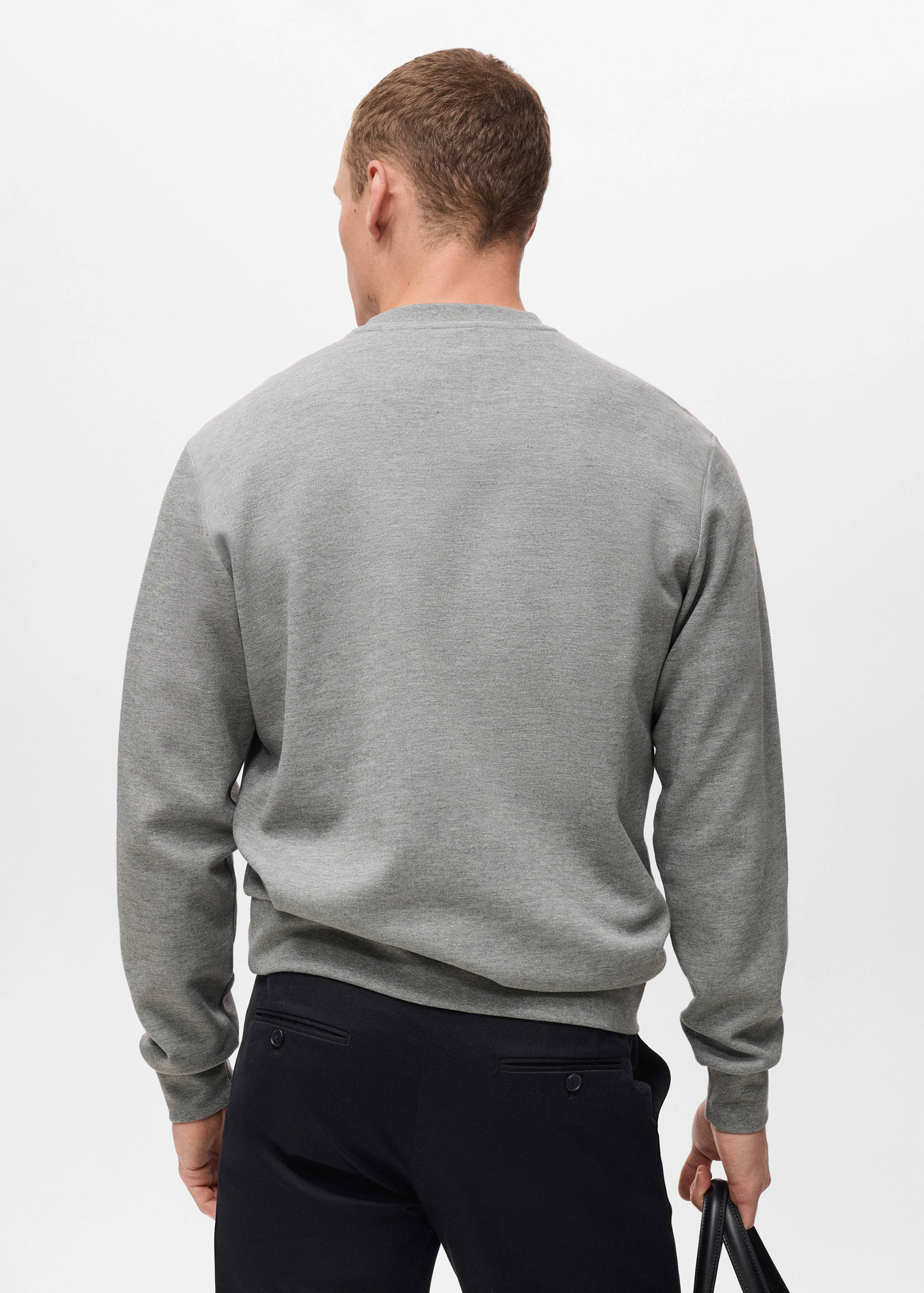 Regular-fit cotton sweatshirt - Reverse of the article