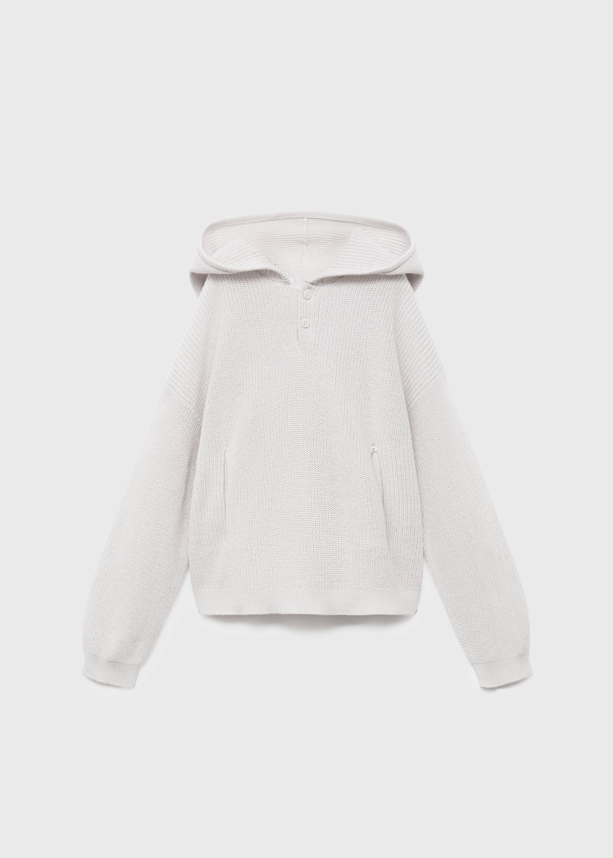 Hooded knit sweater - Article without model