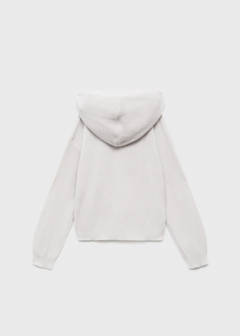 Hooded knit sweater — Light/Pastel Grey 3