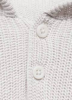 Hooded knit sweater — Light/Pastel Grey 2