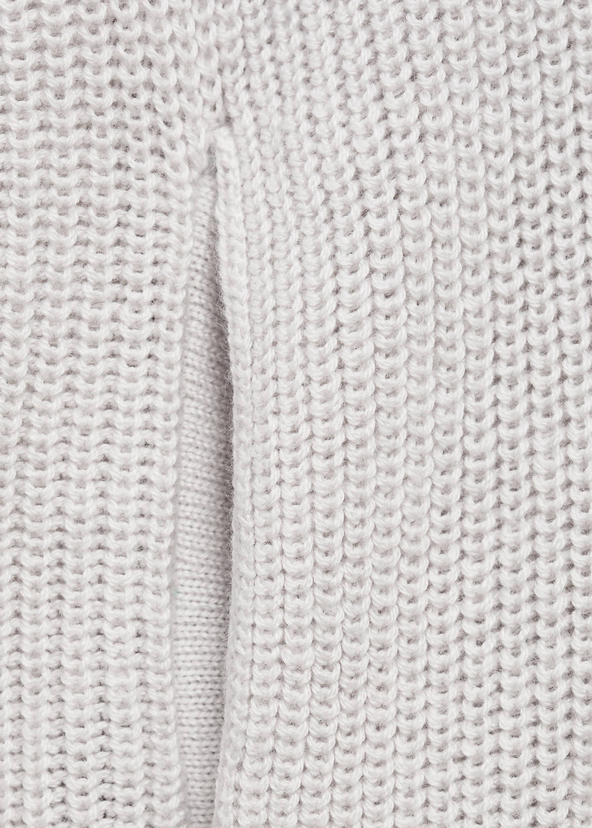 Hooded knit sweater — Light/Pastel Grey