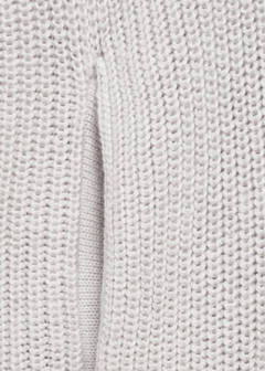Hooded knit sweater — Light/Pastel Grey 4
