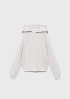 Hooded knit sweater — Light/Pastel Grey 1