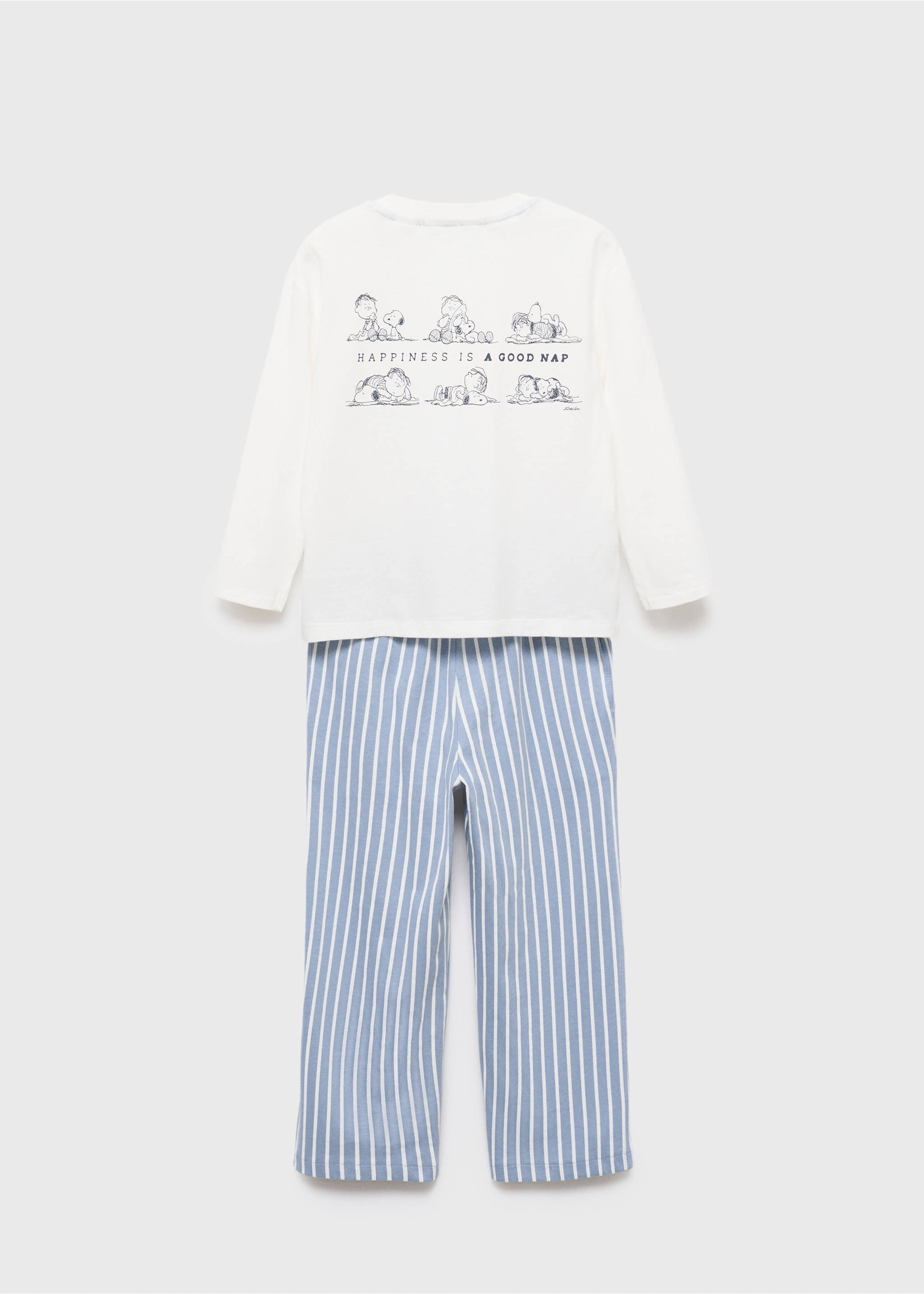 Pijama largo Snoopy - Reverso del artículo, Azul. Ref: 17084427-00.