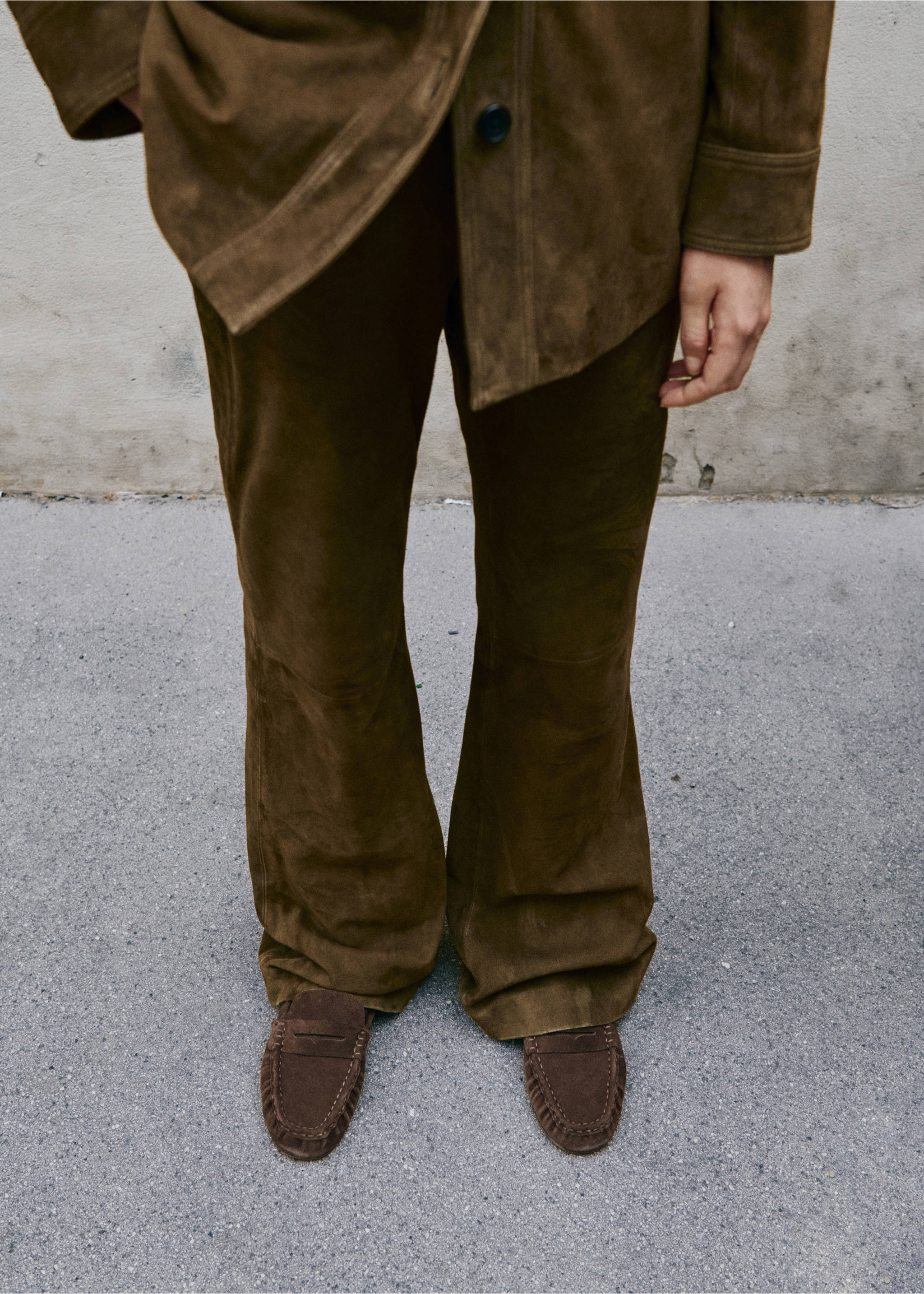 Mocasín serraje antifaz - Plano general, Chocolate. Ref: 17084429-00.