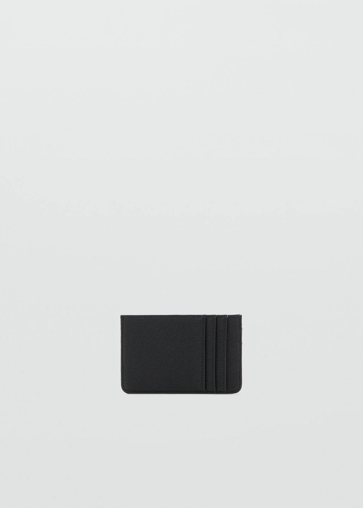 Bicolour cardholder — Black