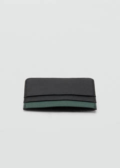 Bicolour cardholder — Black 3