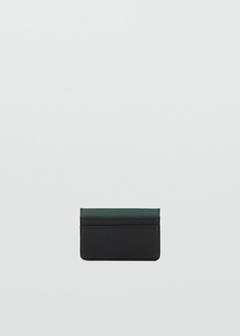 Bicolour cardholder — Black 1