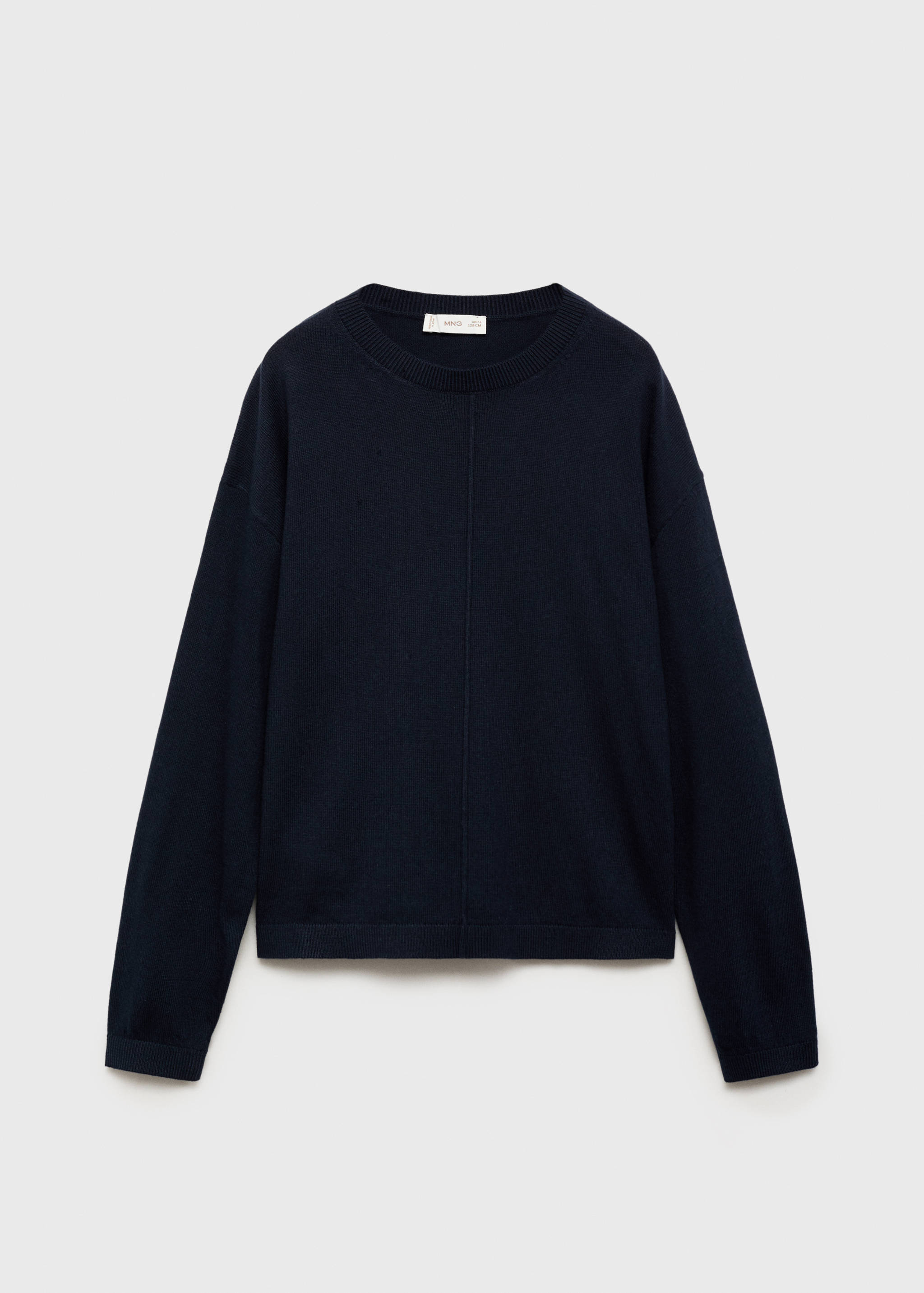 Decorative seams cotton sweater - Article without model