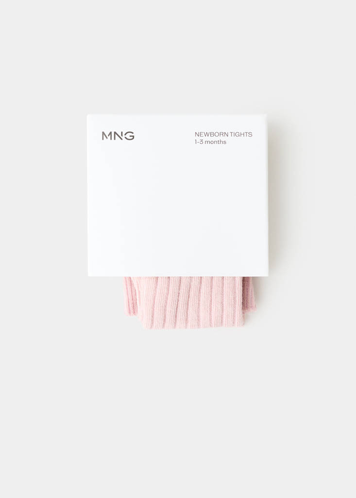 Ribbed tights — Light Pink