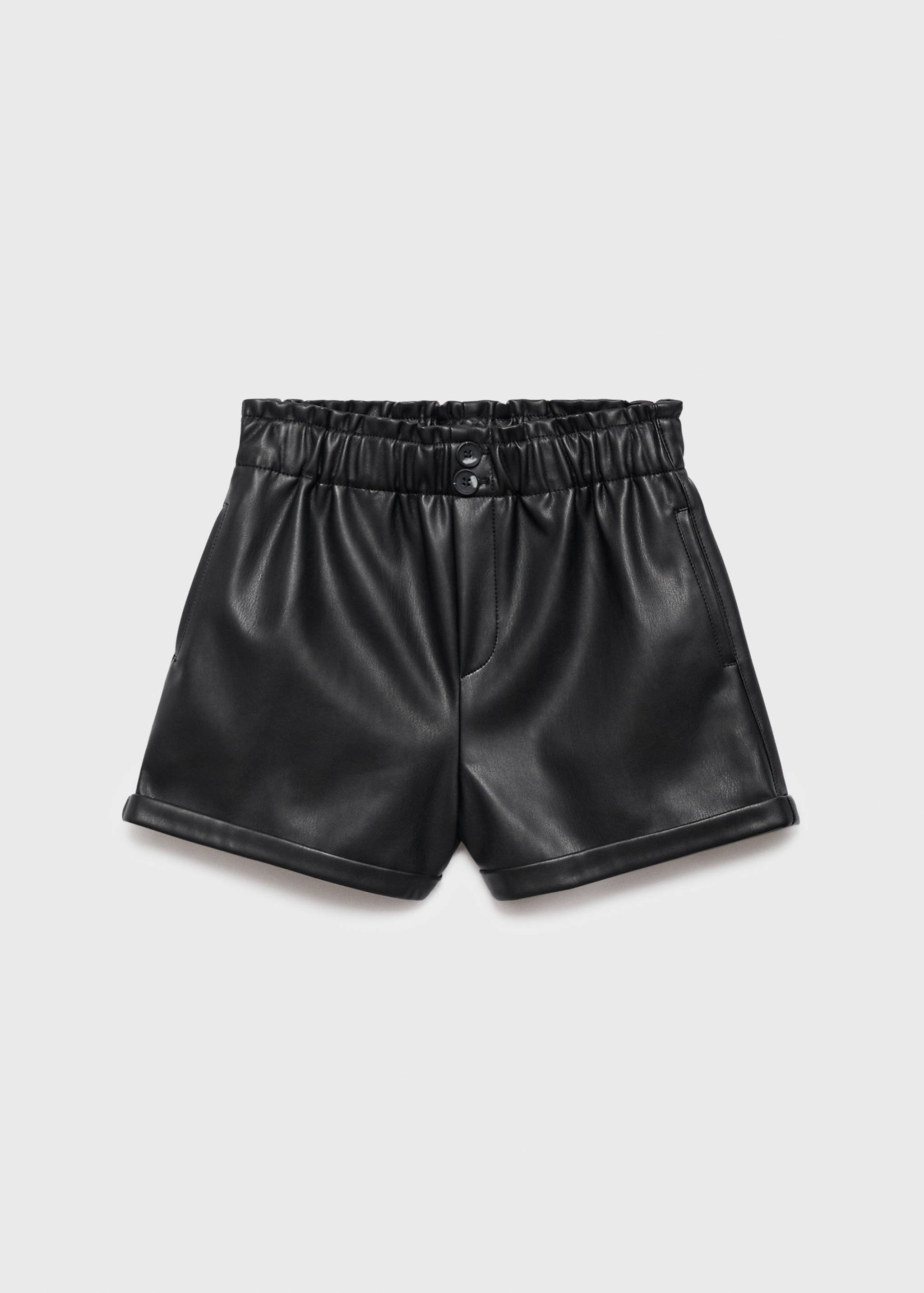 Faux-leather shorts - Article without model