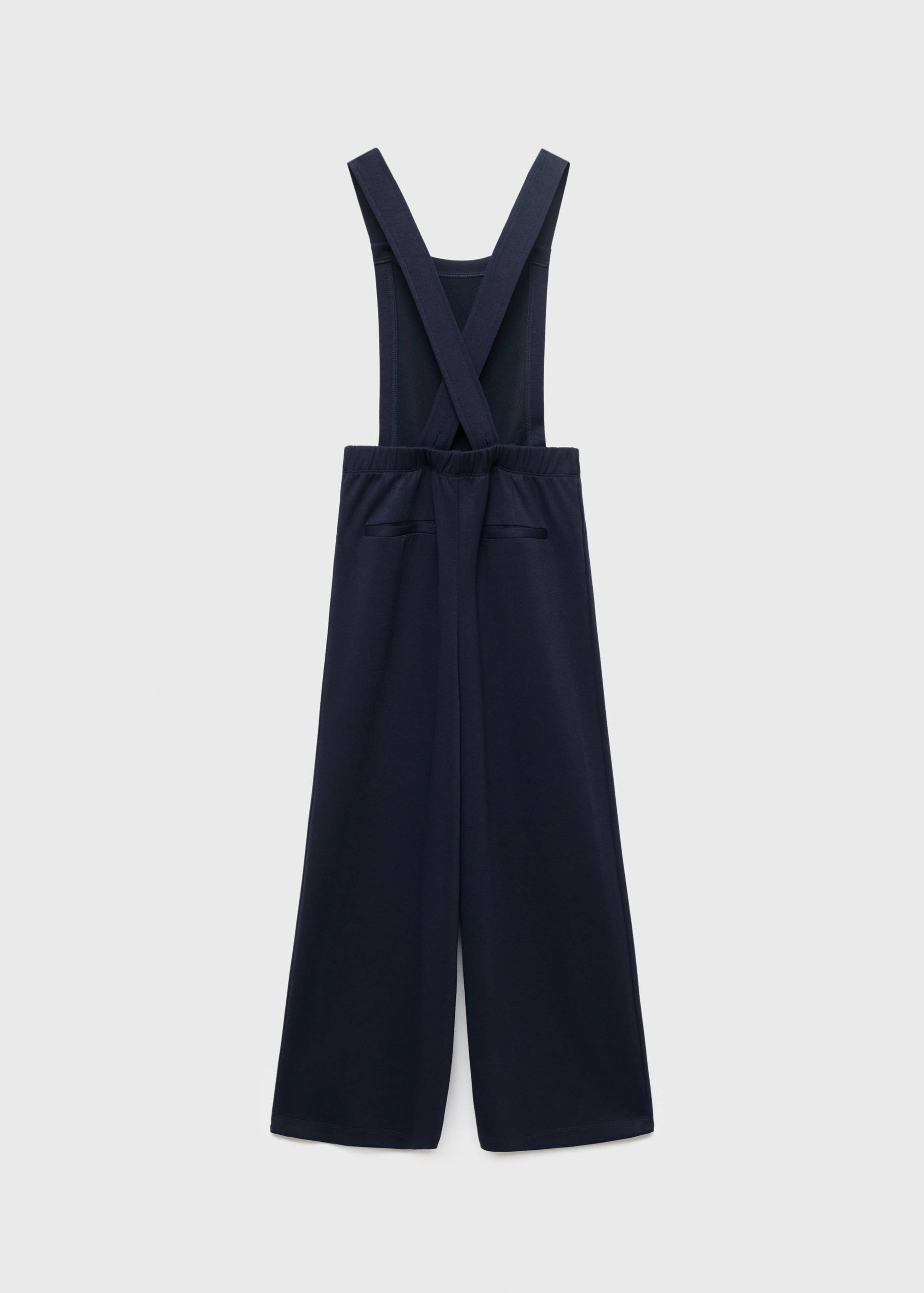 Rampers na szelkach z dzianiny - Tylna strona artykułu