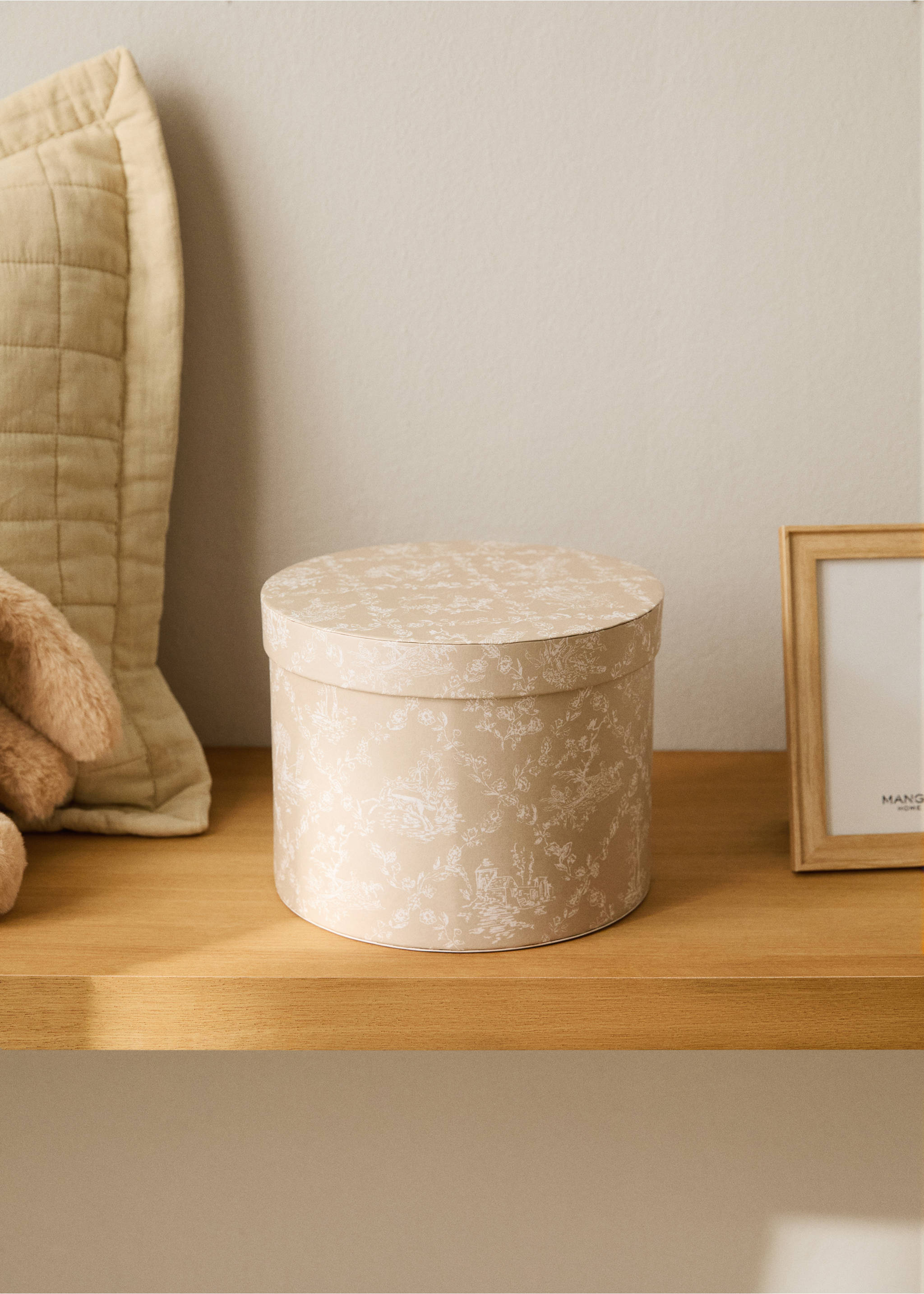 Medium children’s box with print - General plane, Medium Brown. Ref: 17084438-00.