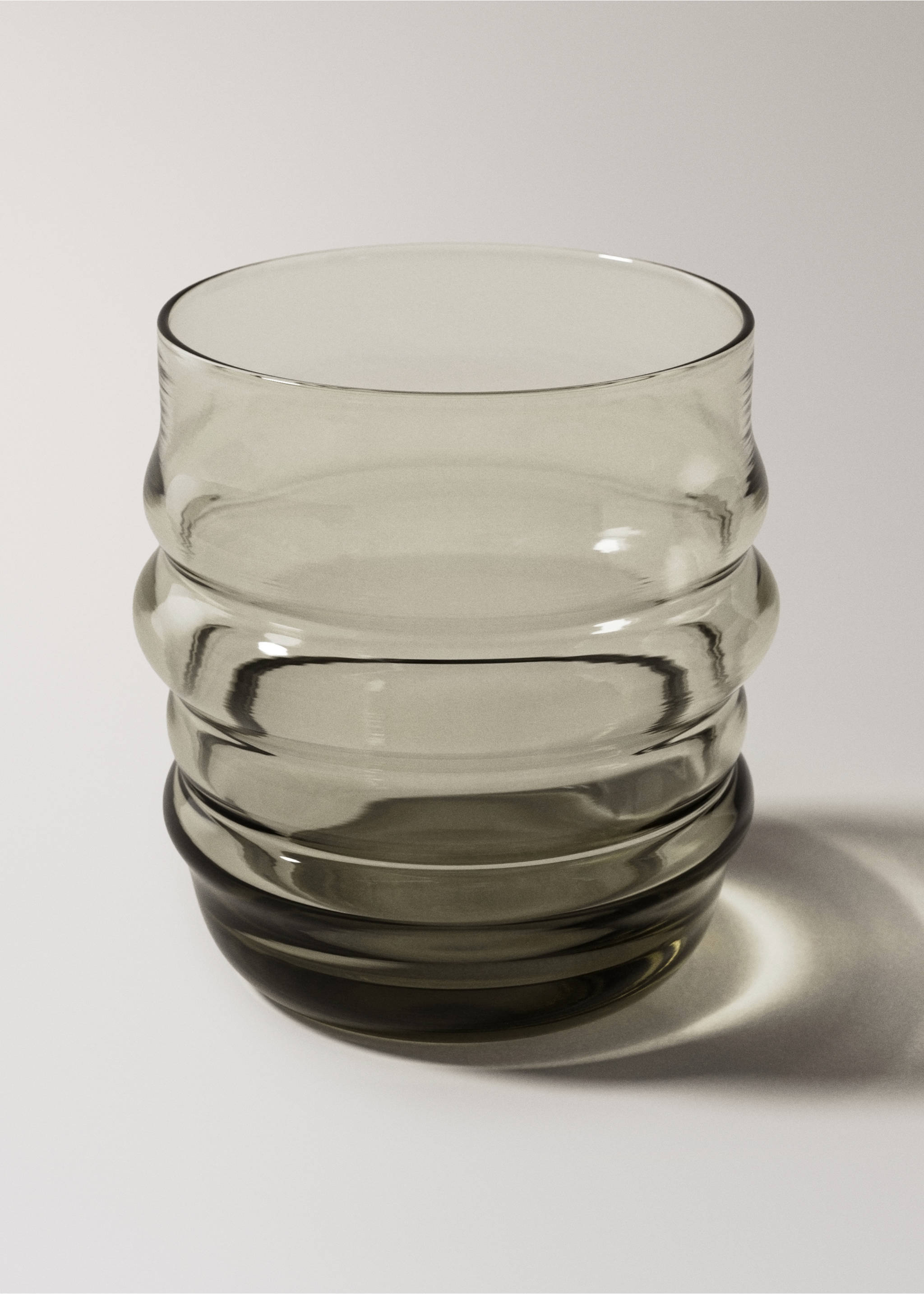 Borosilikatglas-Wellenvase in Rauchoptik - Detail des Artikels 2, Anthrazit. Ref: 17084439-00.