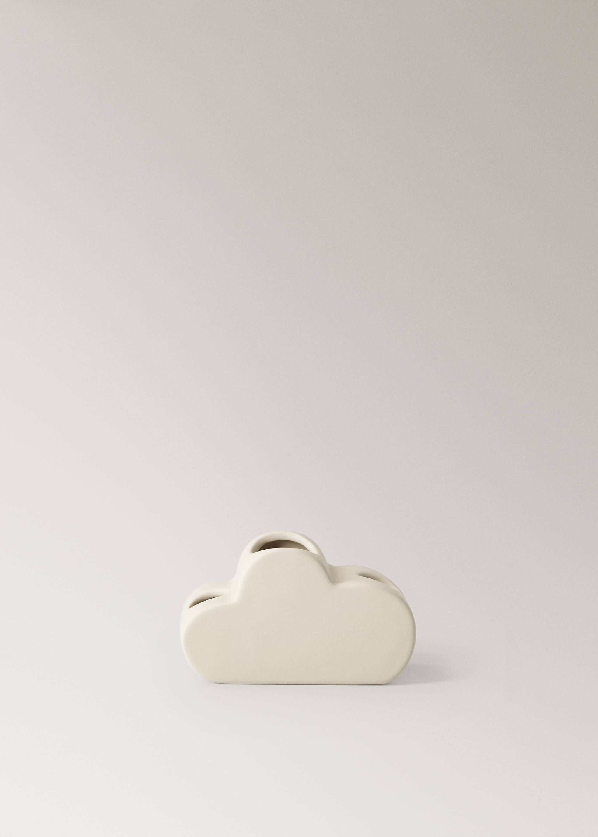 Cloud-shaped stoneware toothbrush holder - Article without model