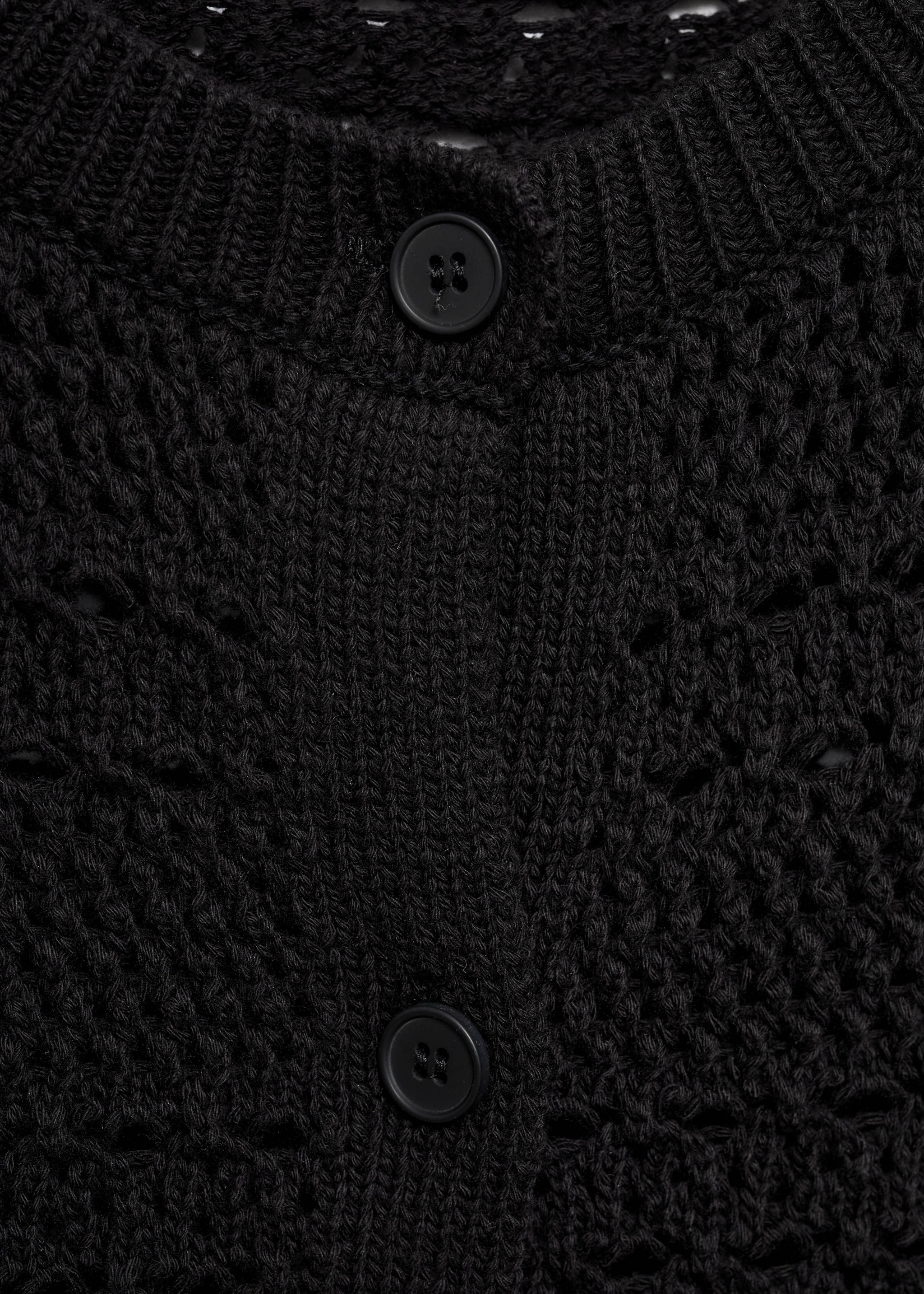 Short-sleeved crochet cardigan - Details of the article 0