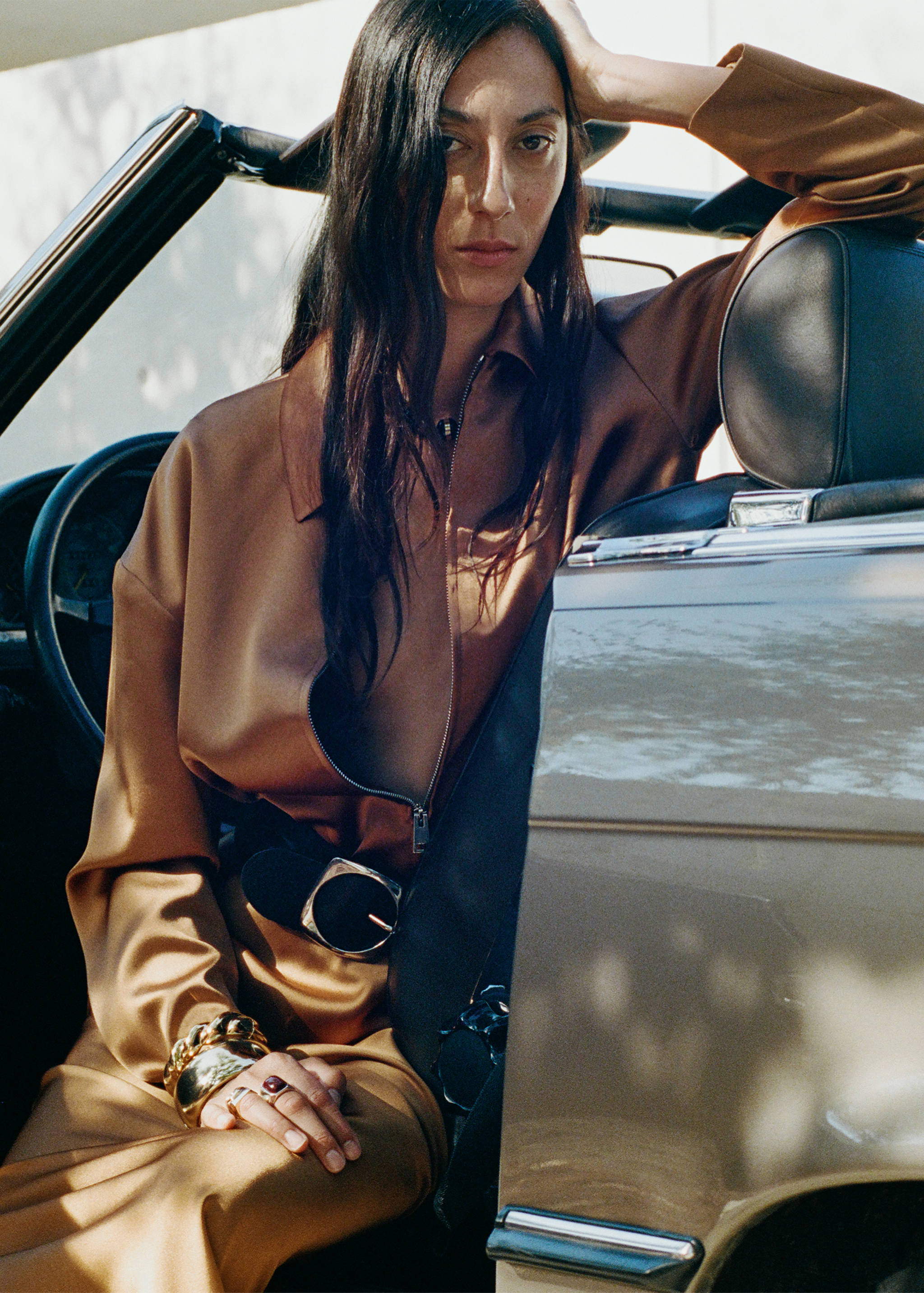 Satin jacket with pockets - Details of the article 6