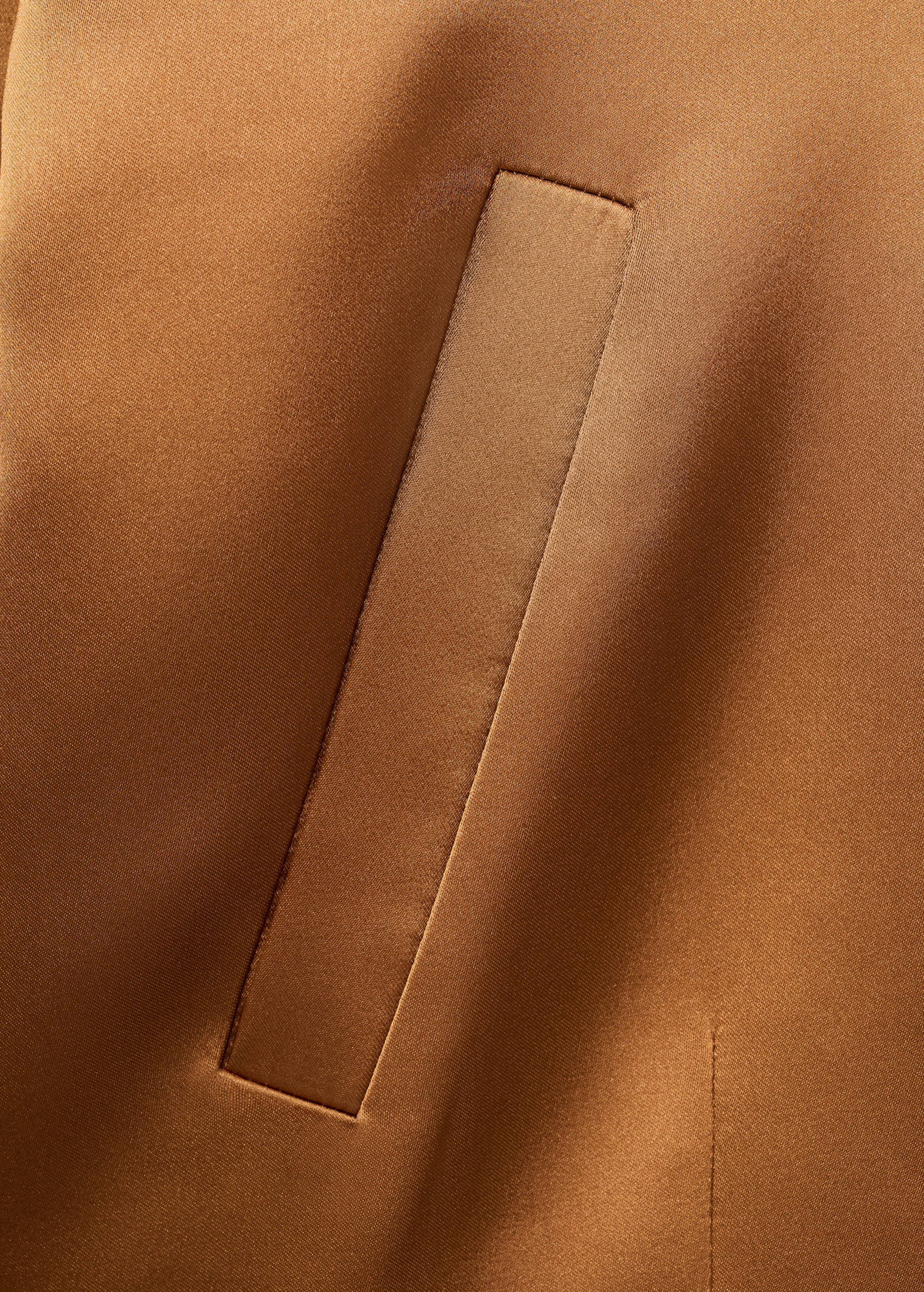 Satin jacket with pockets - Details of the article 0