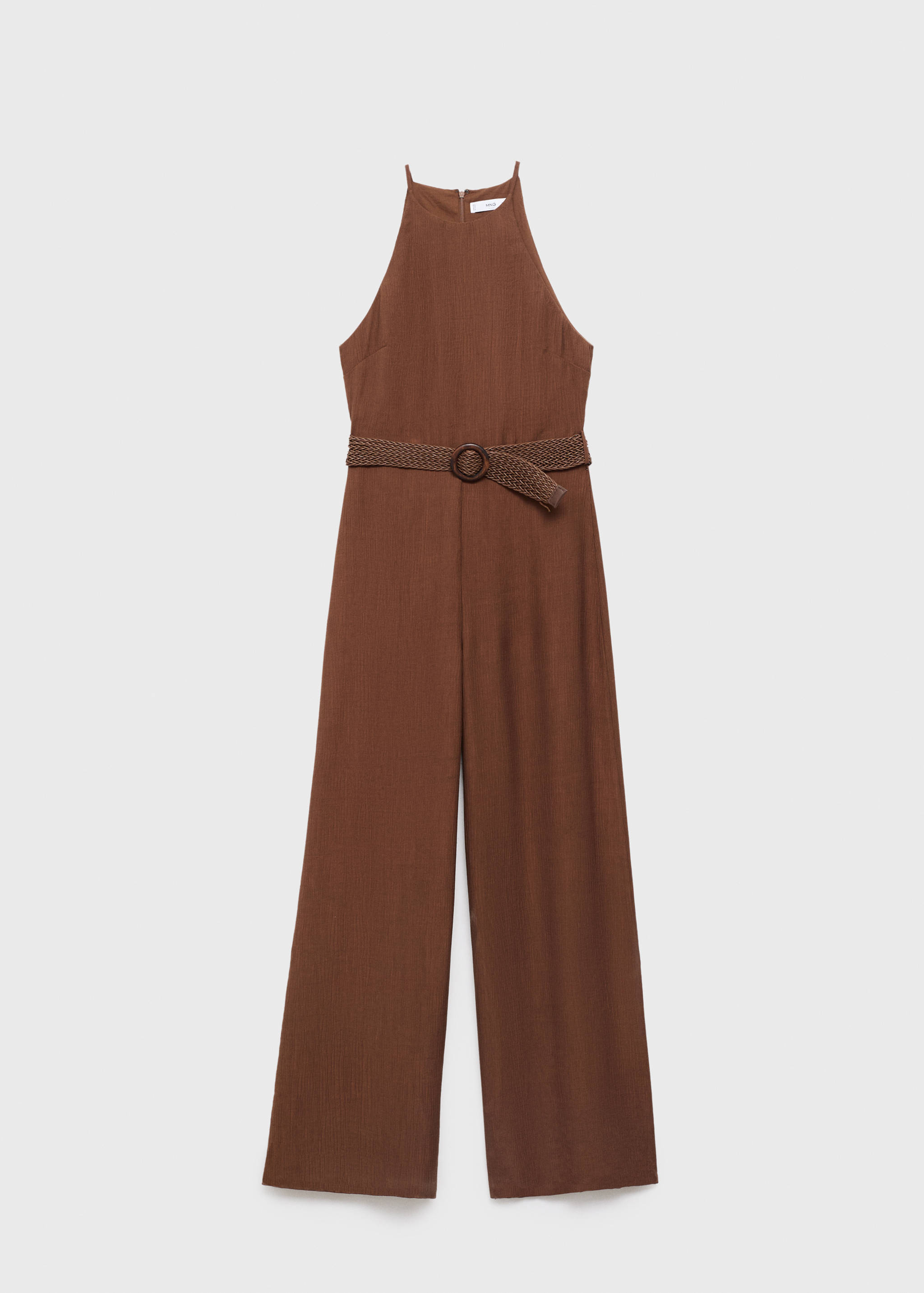 Pleated jumpsuit with belt - Article without model
