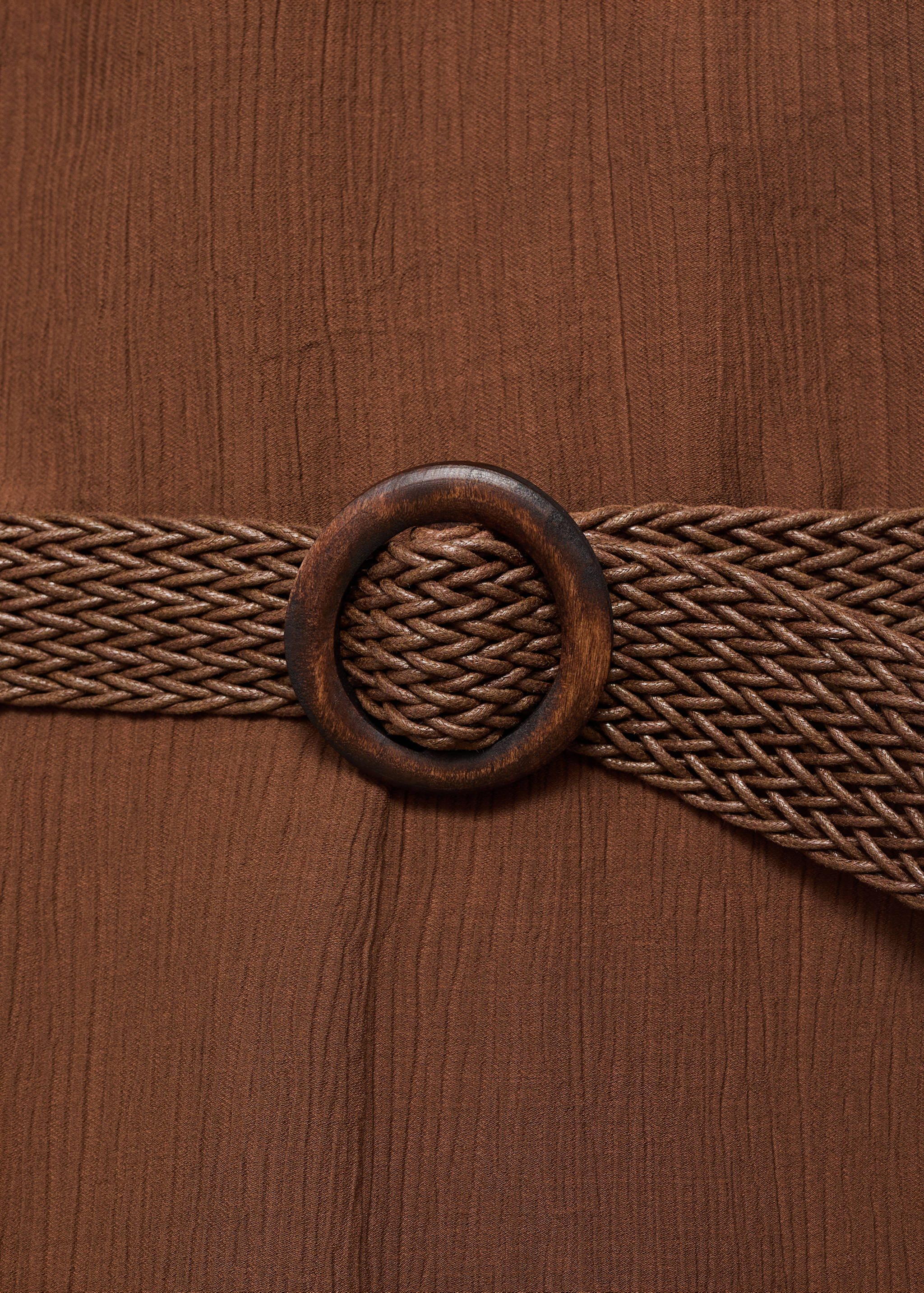 Pleated jumpsuit with belt - Details of the article 8