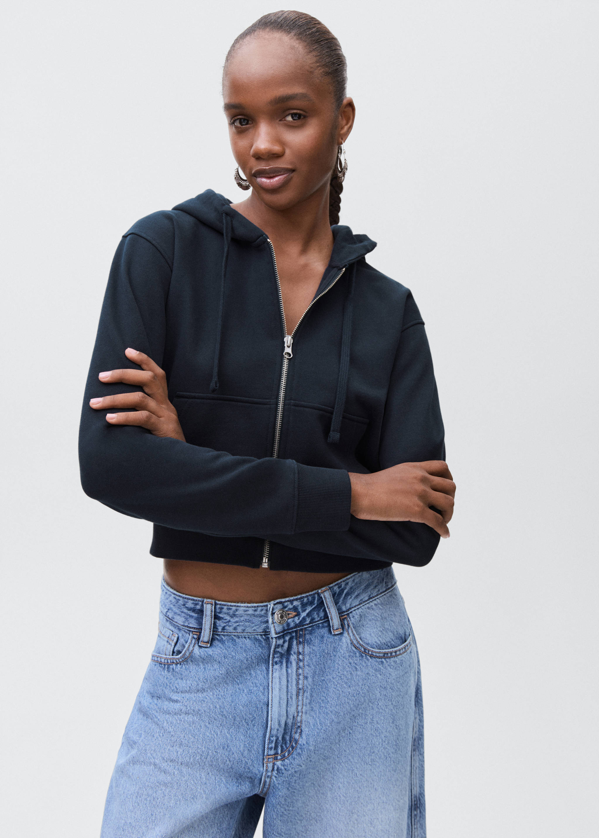 Zipped hoodie - Medium plane