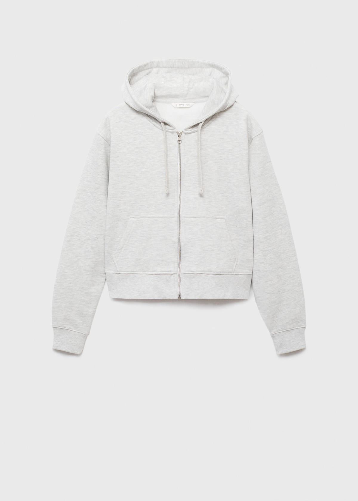 Zipped hoodie — Light Heather Grey