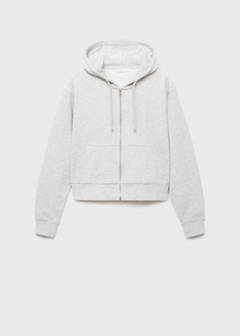 Zipped hoodie — Light Heather Grey 7