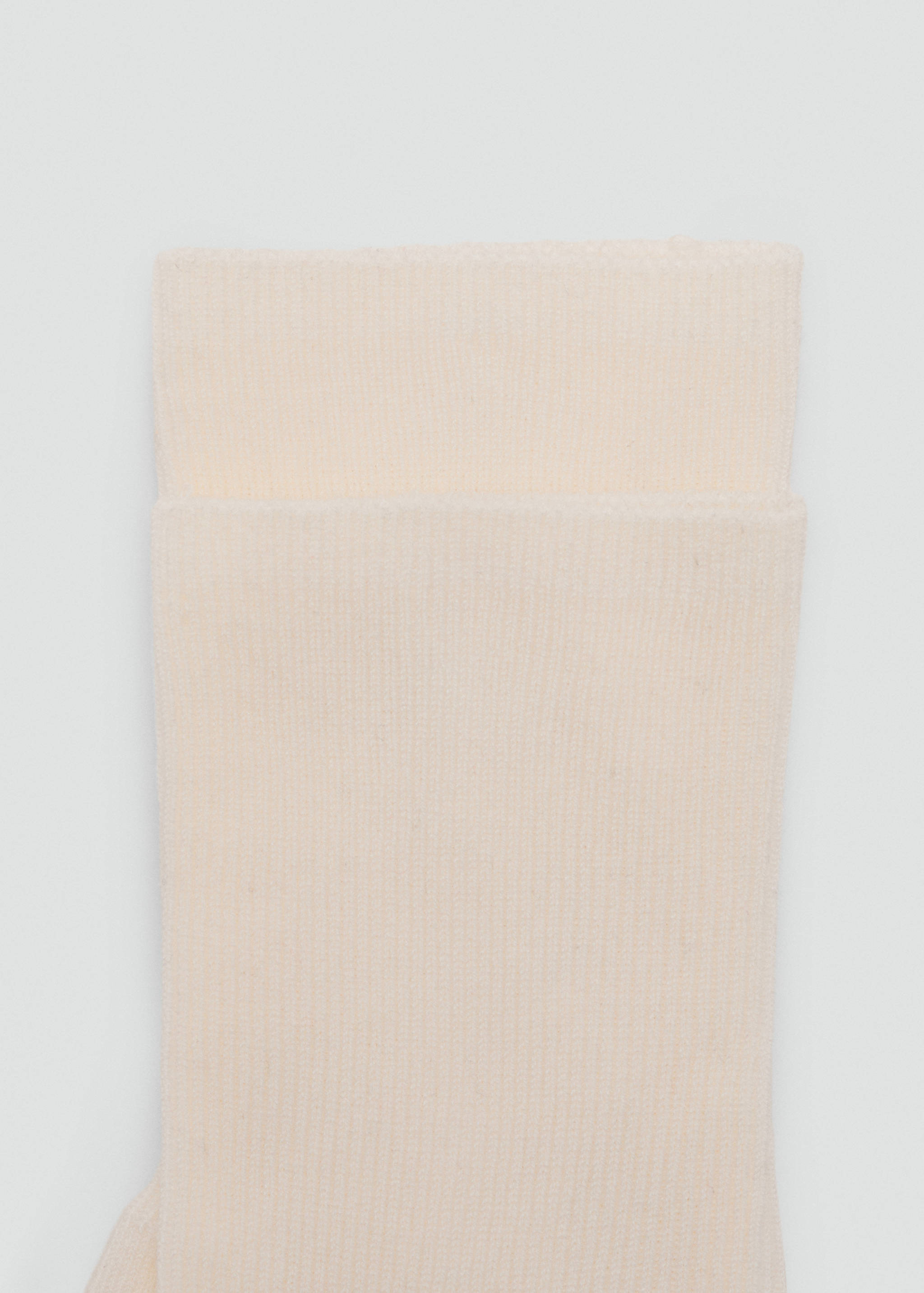 Ribbed cotton socks - Medium plane