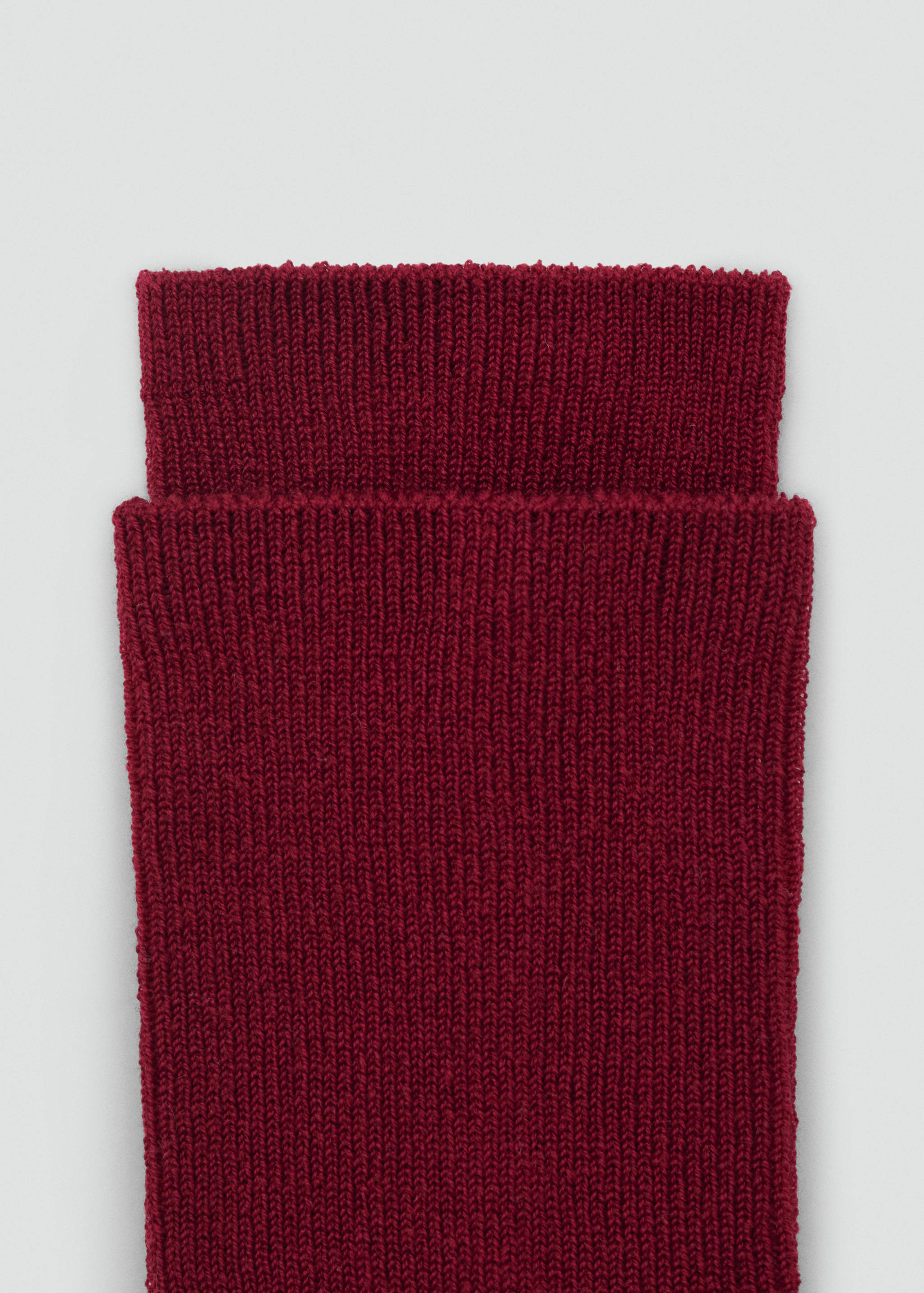 Ribbed cotton socks - Medium plane