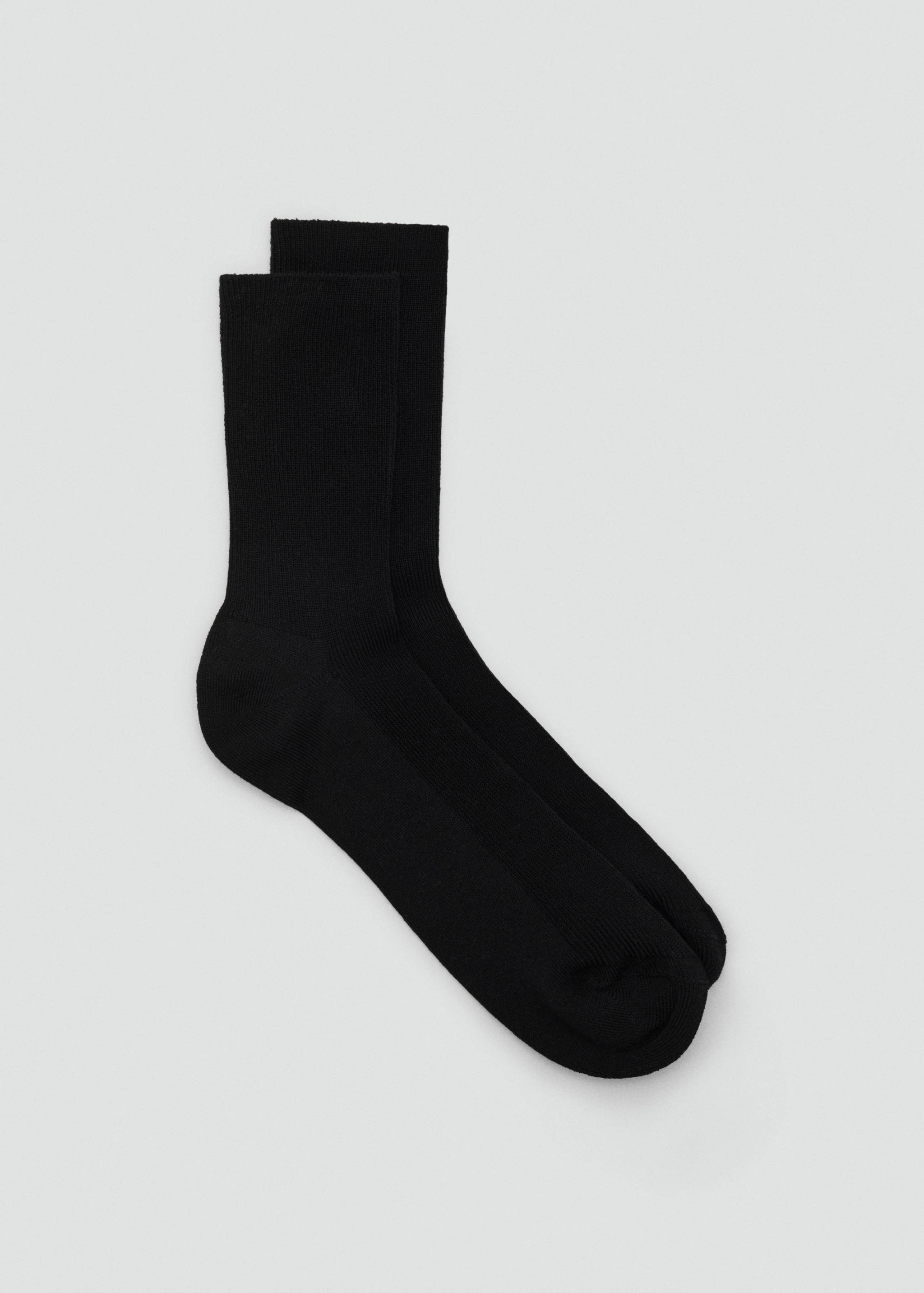 Ribbed cotton socks - Article without model