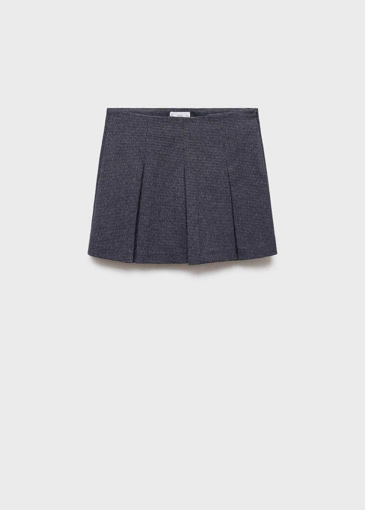 Pleated skirt trousers — Grey