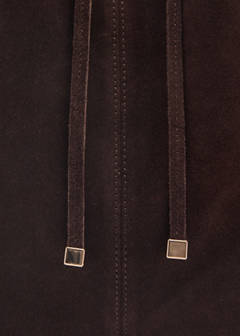 Suede shopper bag — Chocolate 3