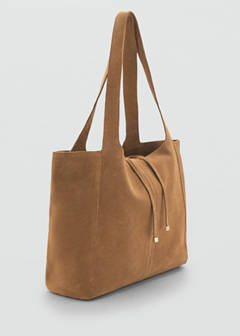 Suede shopper bag — Leather 1