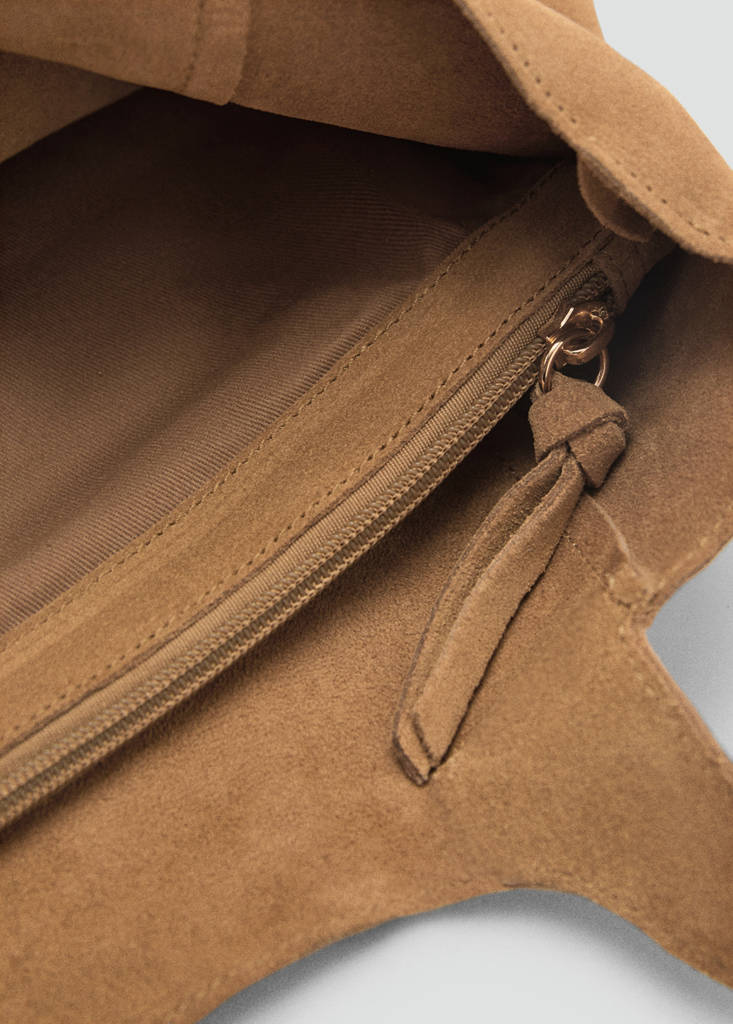 Suede shopper bag — Leather