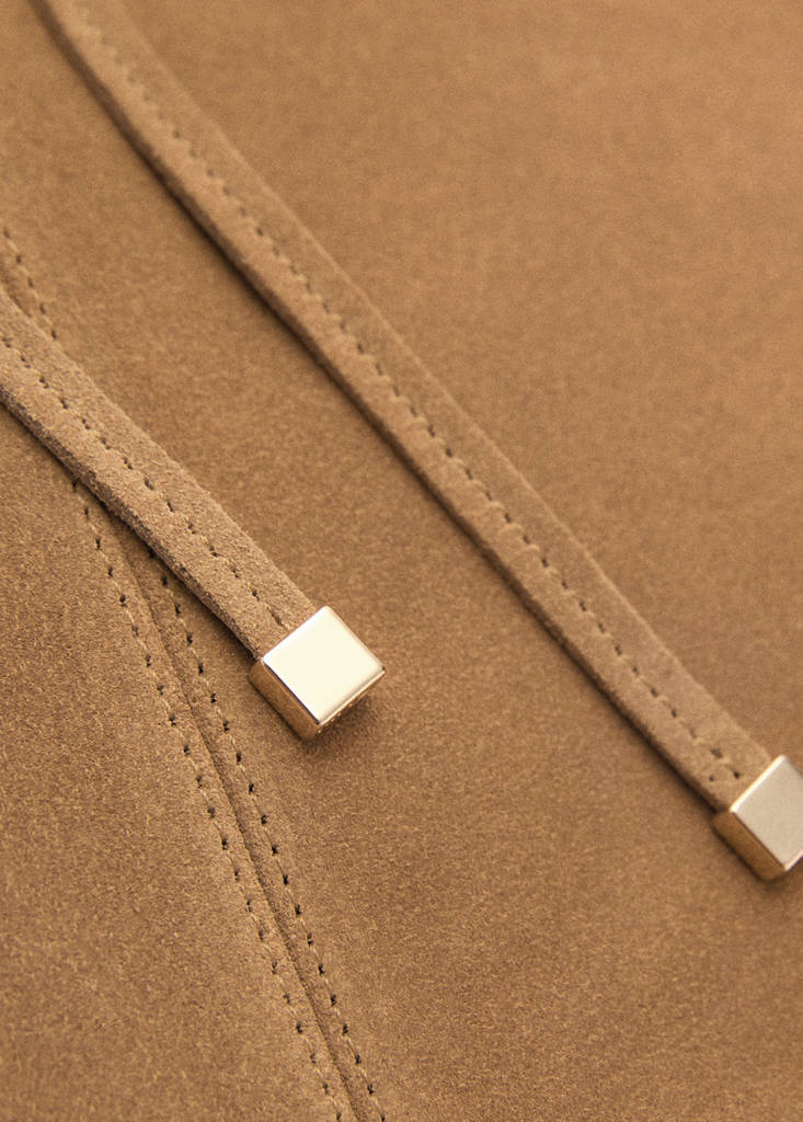 Suede shopper bag — Leather