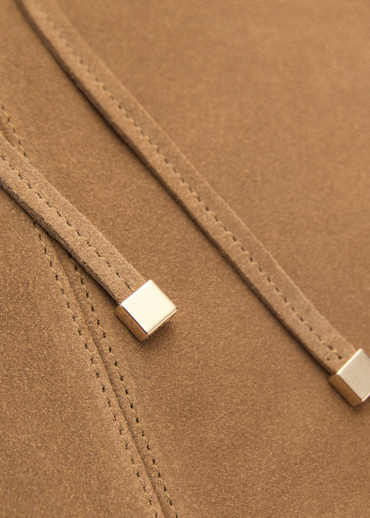 Suede shopper bag — Leather