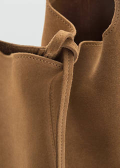 Suede shopper bag — Leather 5
