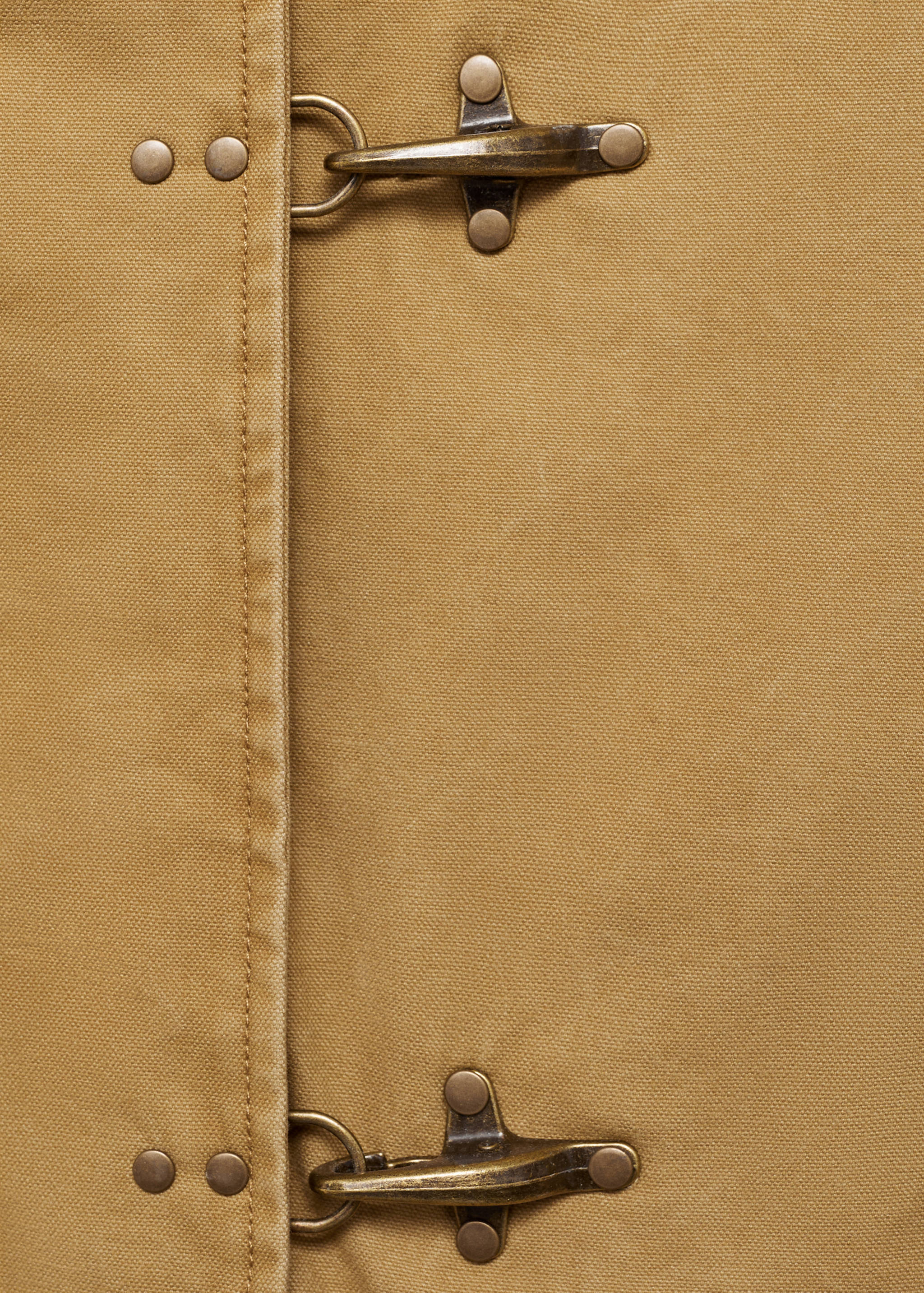 Oversized parka with contrasting collar - Details of the article 0