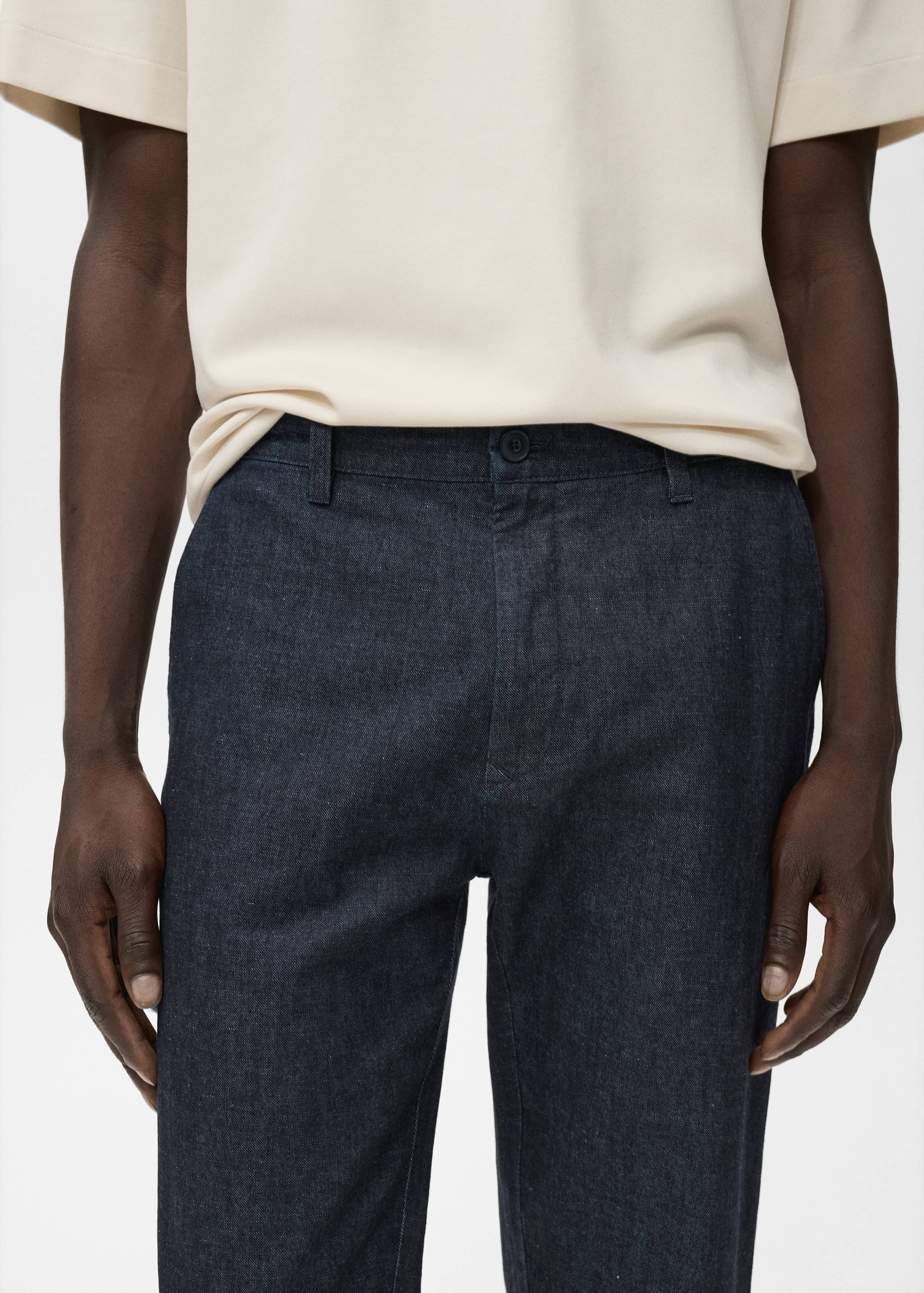 Jean straight-fit délavé foncé - Détail de l'article 1