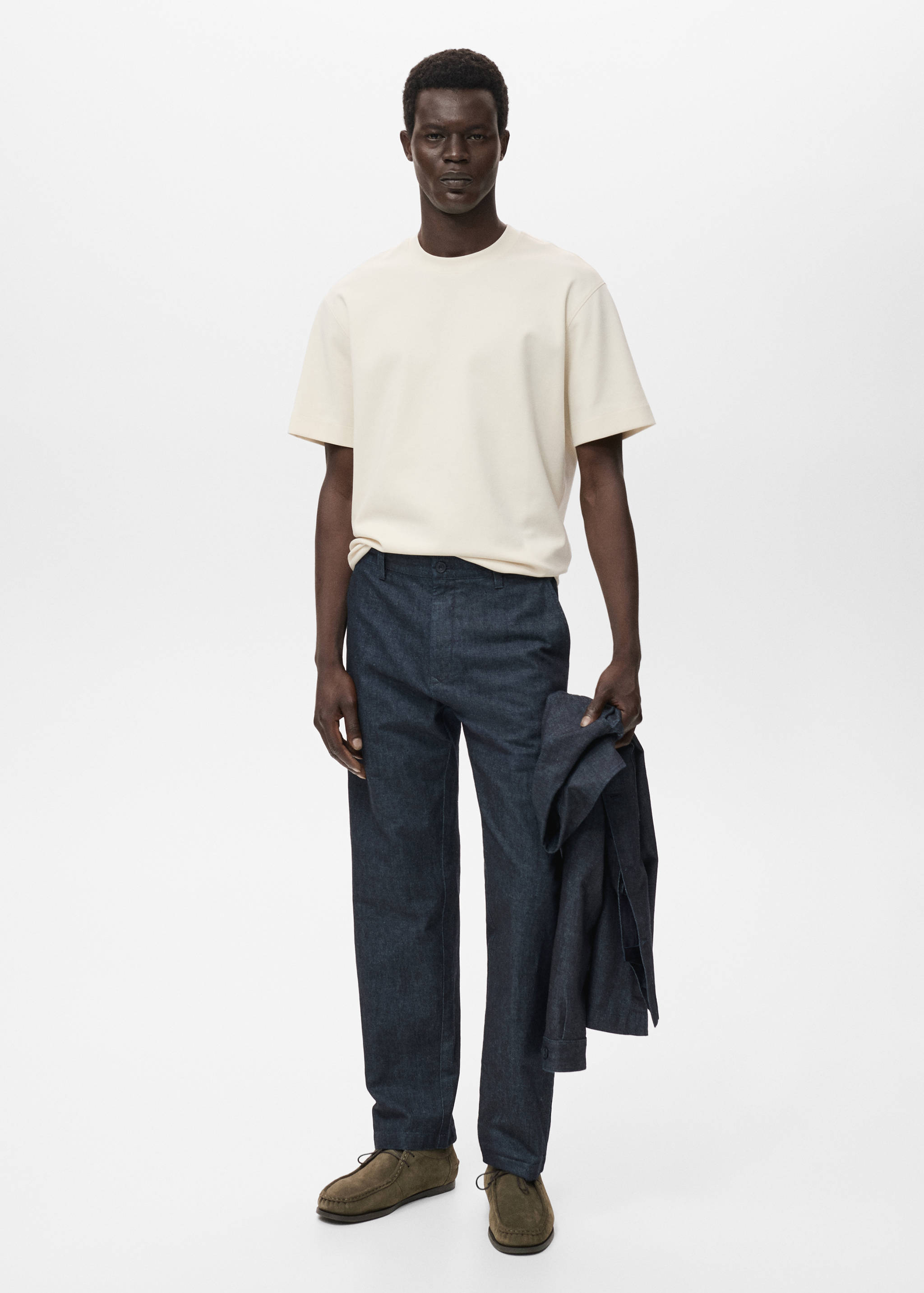 Jean straight-fit délavé foncé - Détail de l'article 2