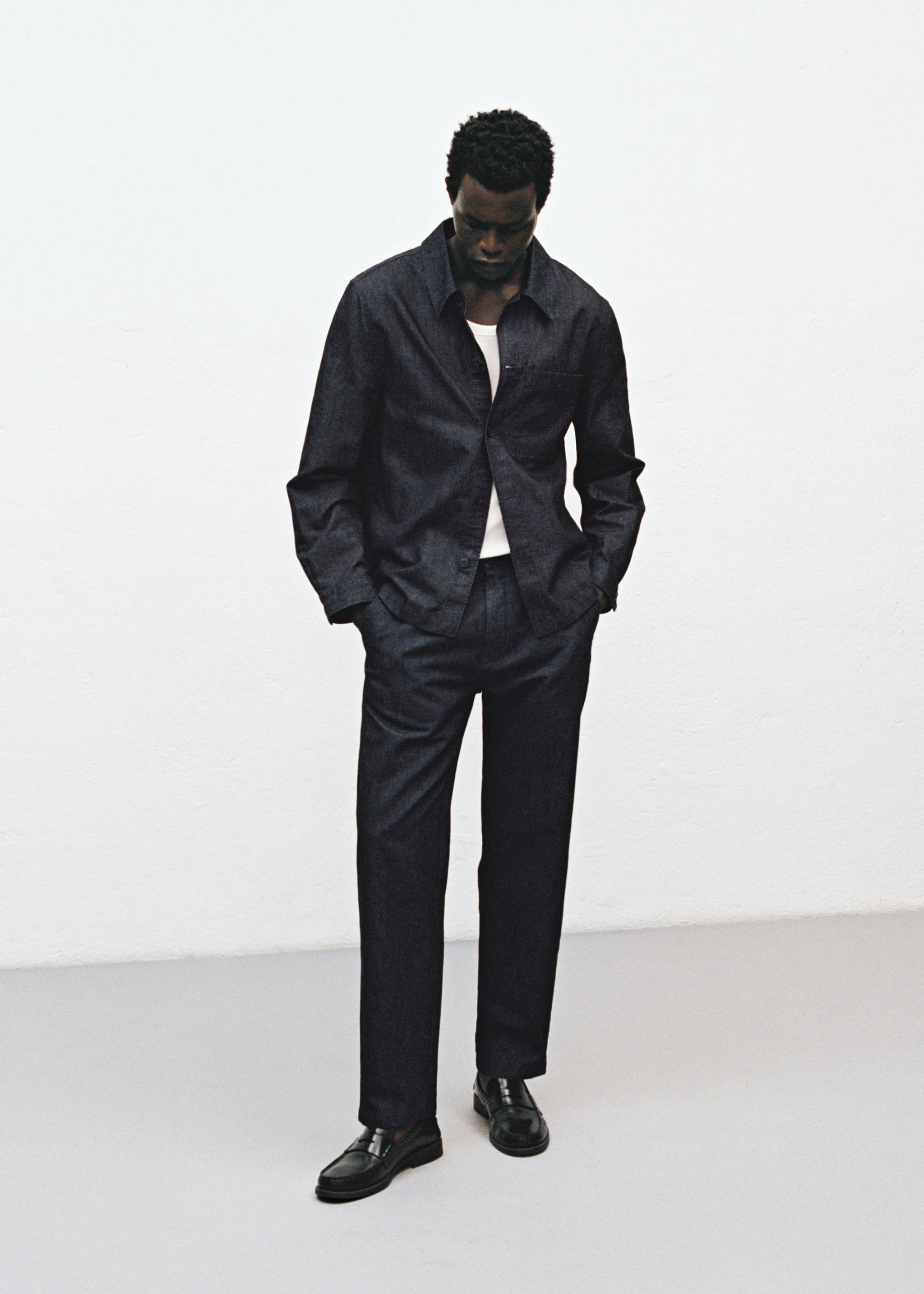 Dark wash straight fit jeans - Details of the article 5