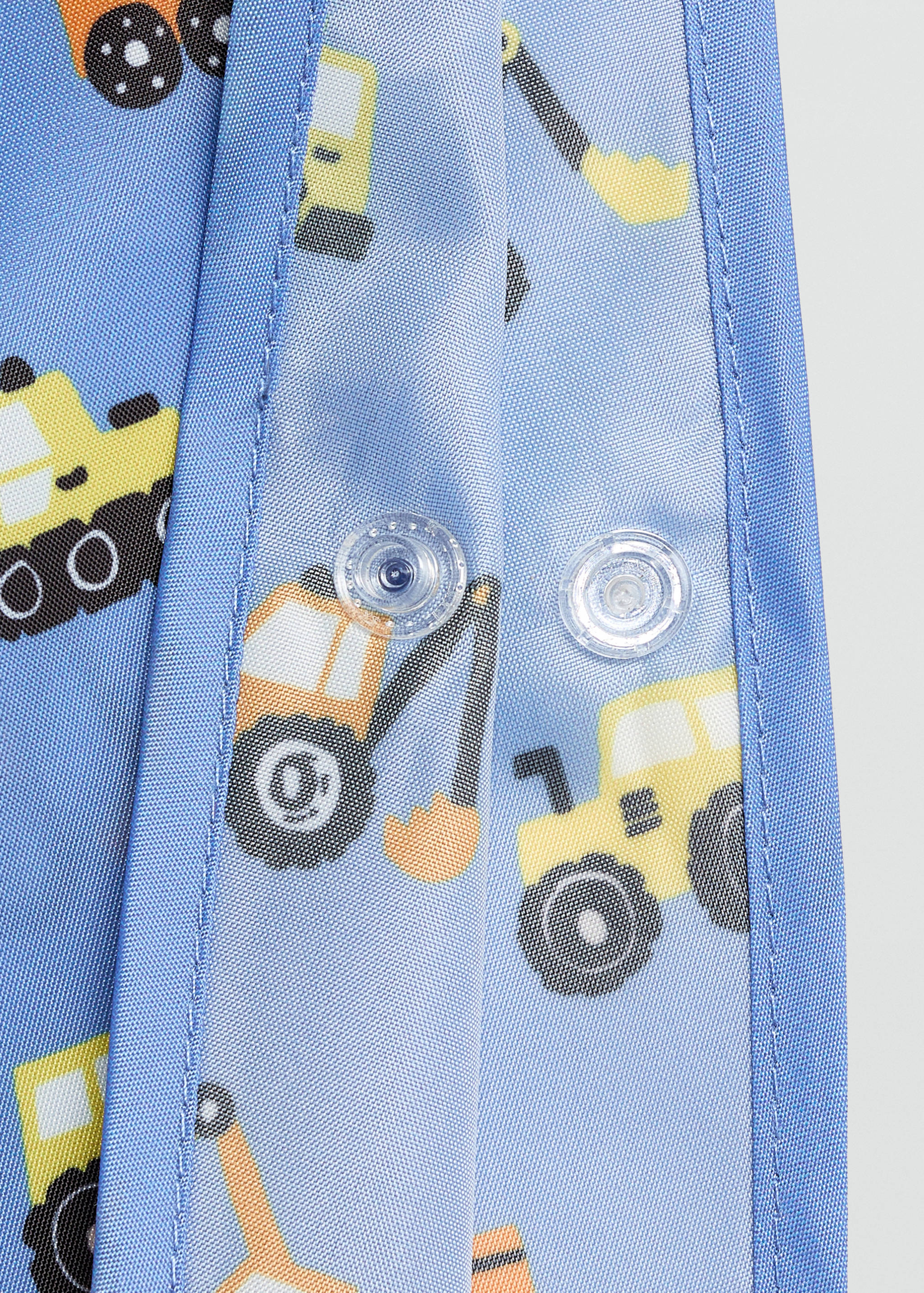Car-print raincoat - Details of the article 1