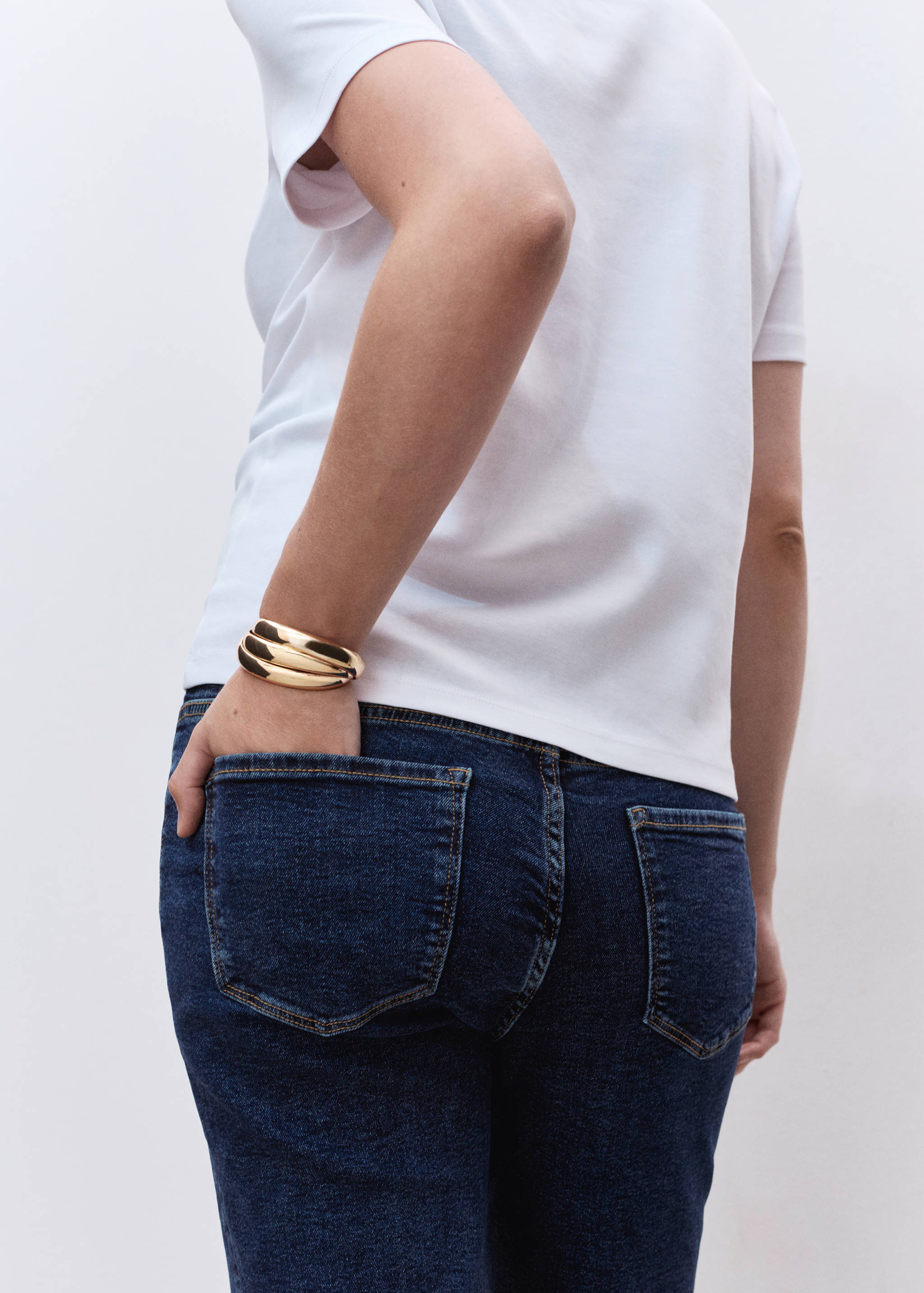 Maternity flared cropped jeans - Details of the article 2