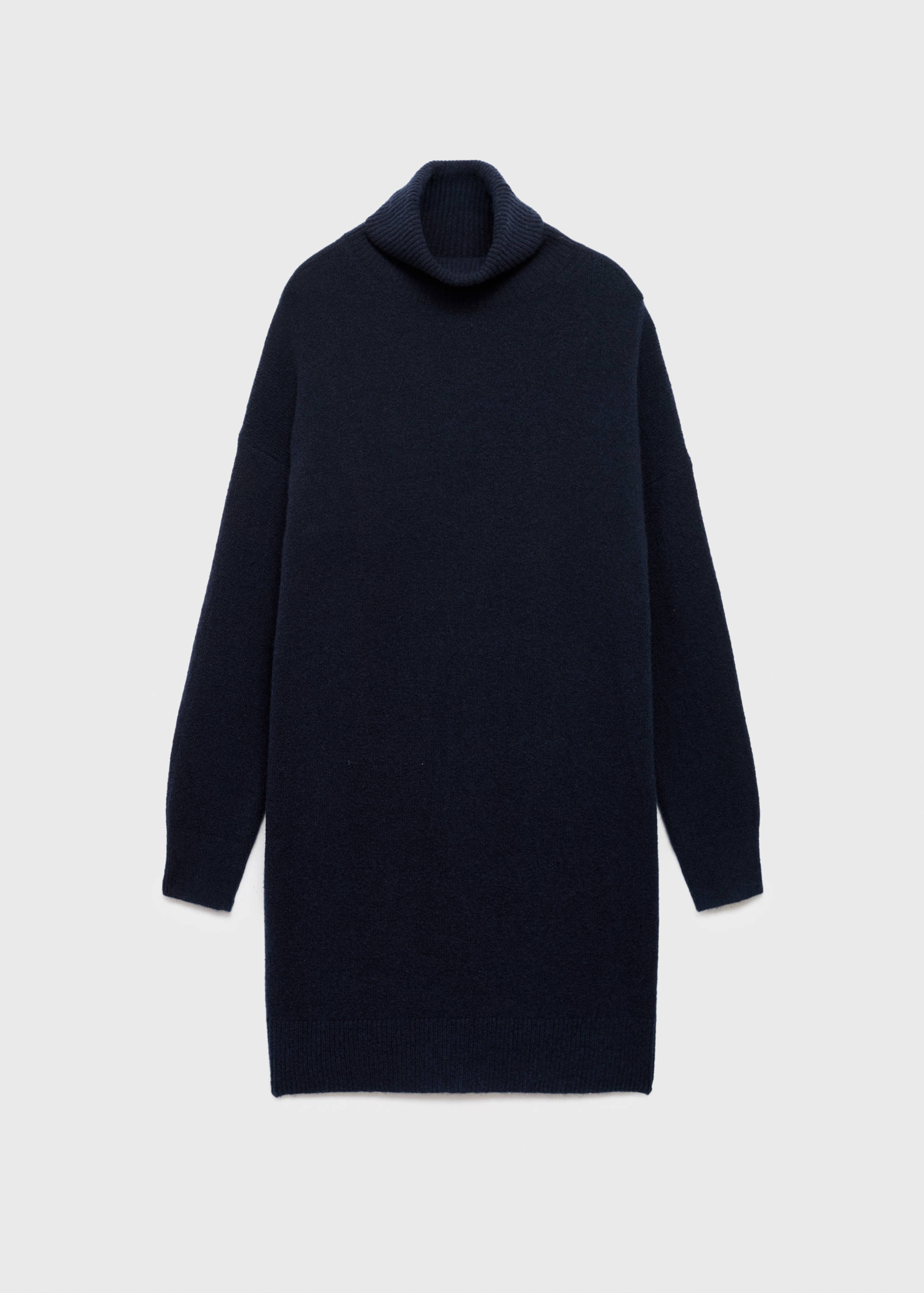 高领针织连衣裙 - null