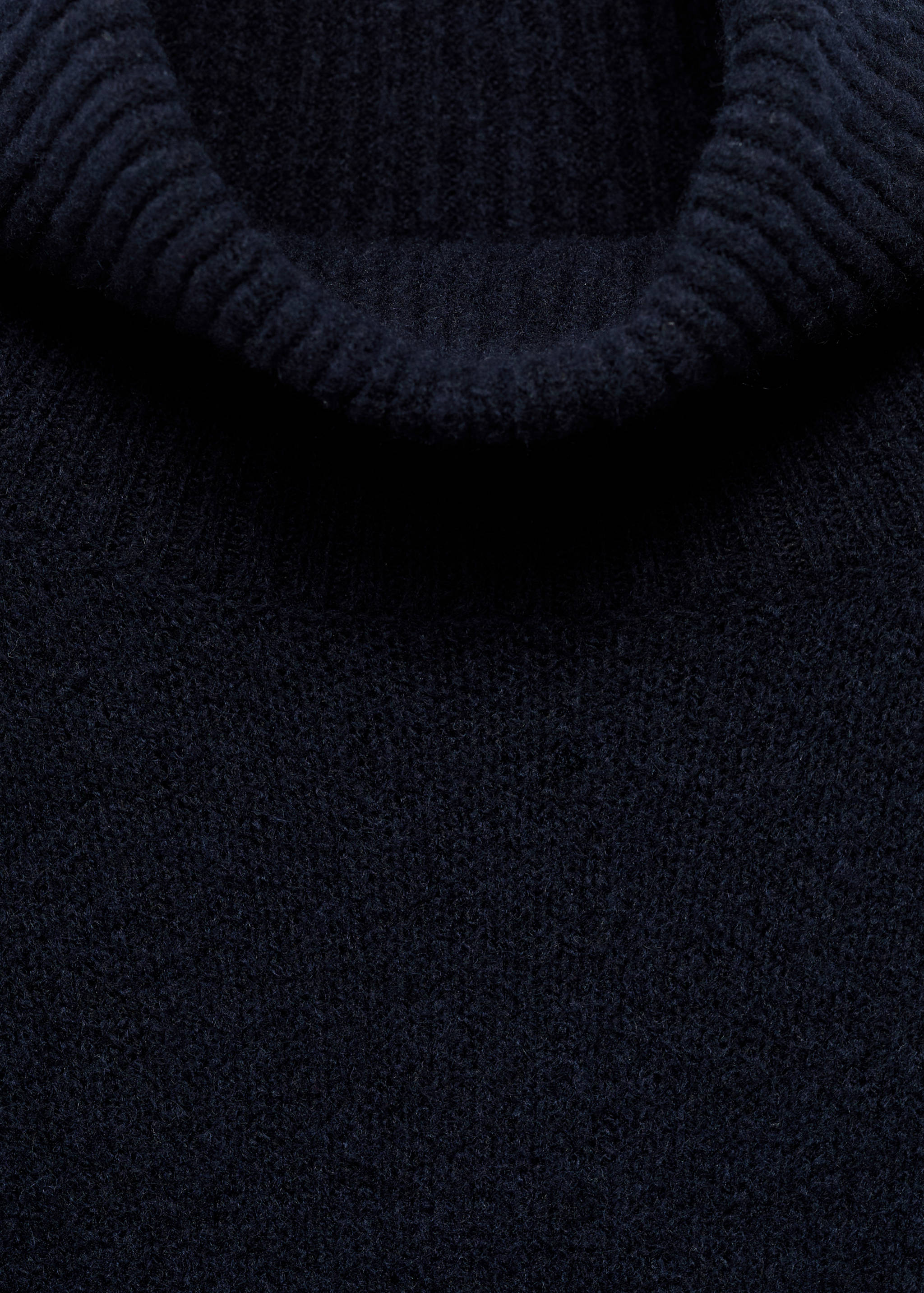 高领针织连衣裙 - null