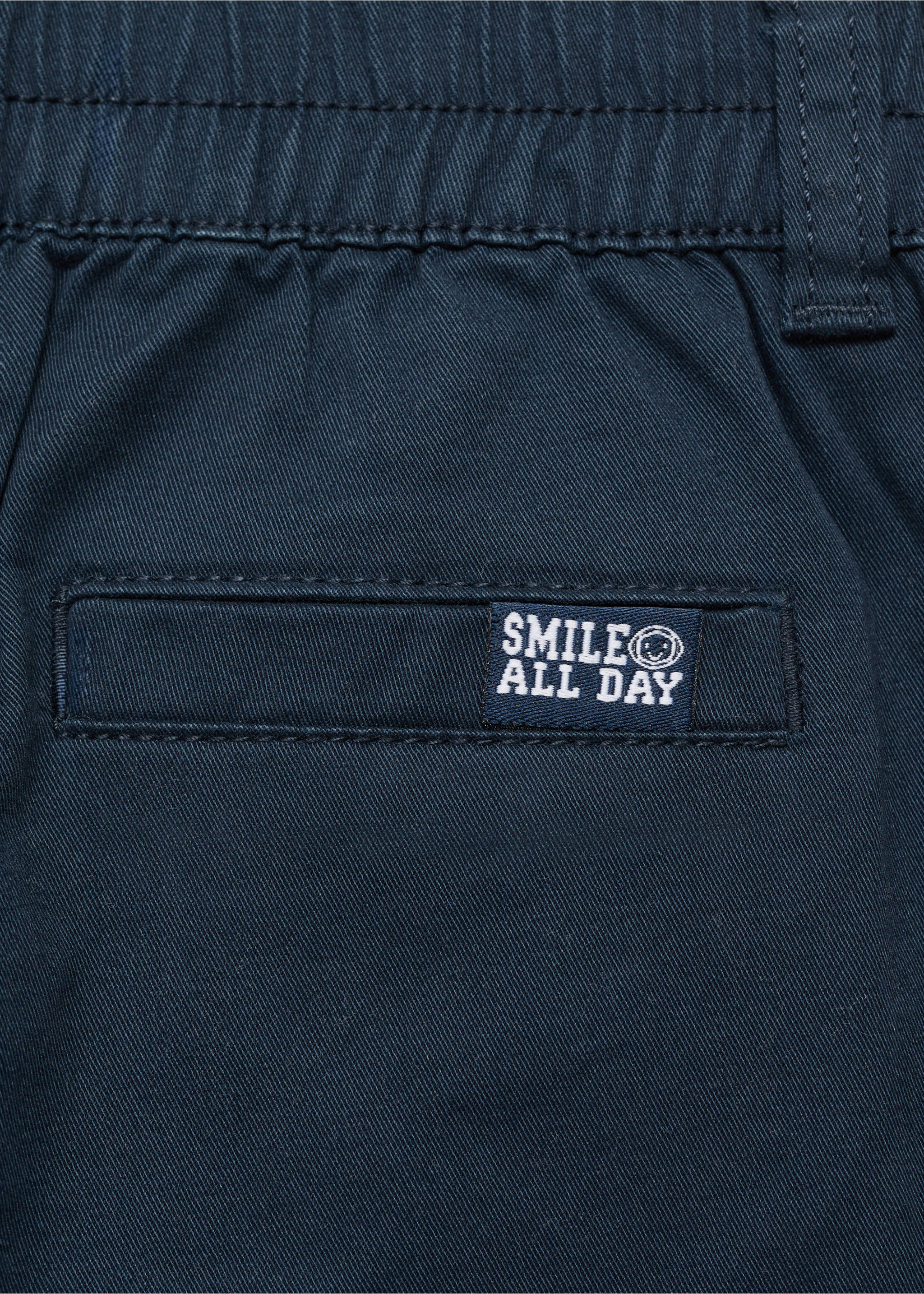 Pantalones cargo algodón - Detalle del artículo 0, Azul marino. Ref: 17085149-00.