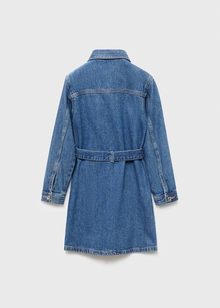 Short denim dress — Dark Blue