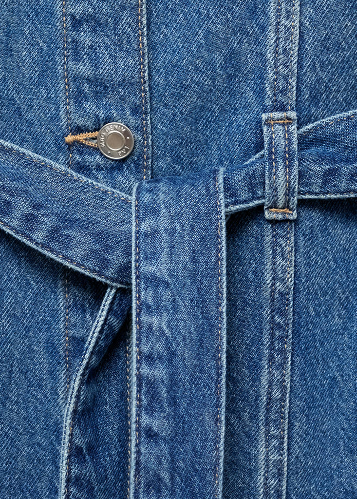 Short denim dress — Dark Blue