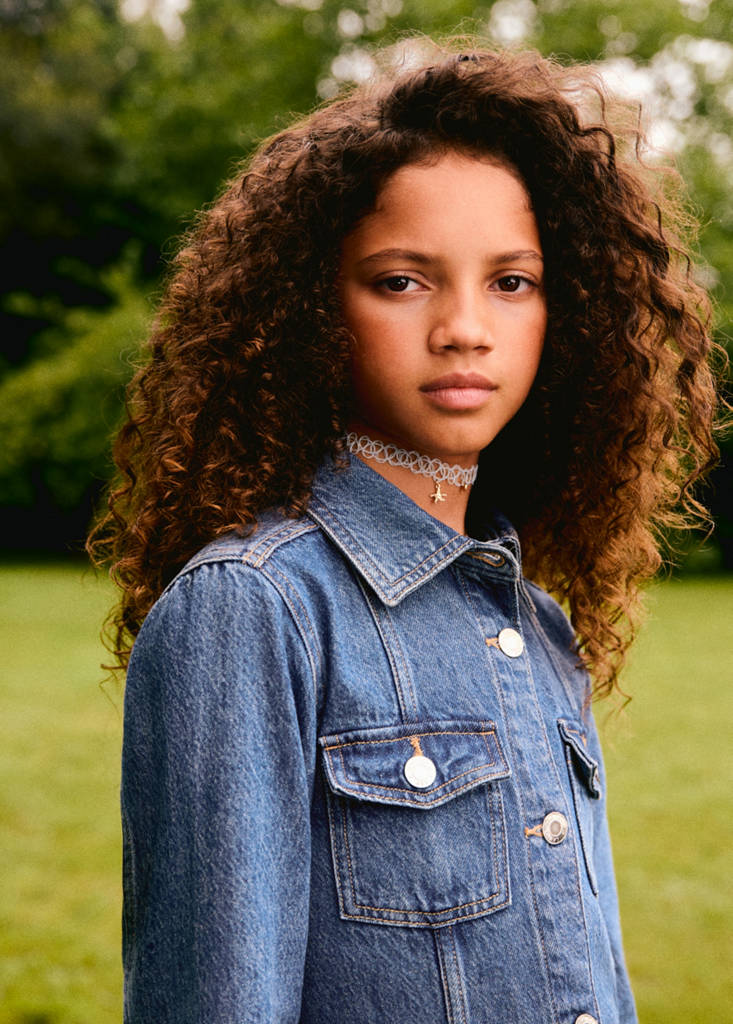 Short denim dress — Dark Blue